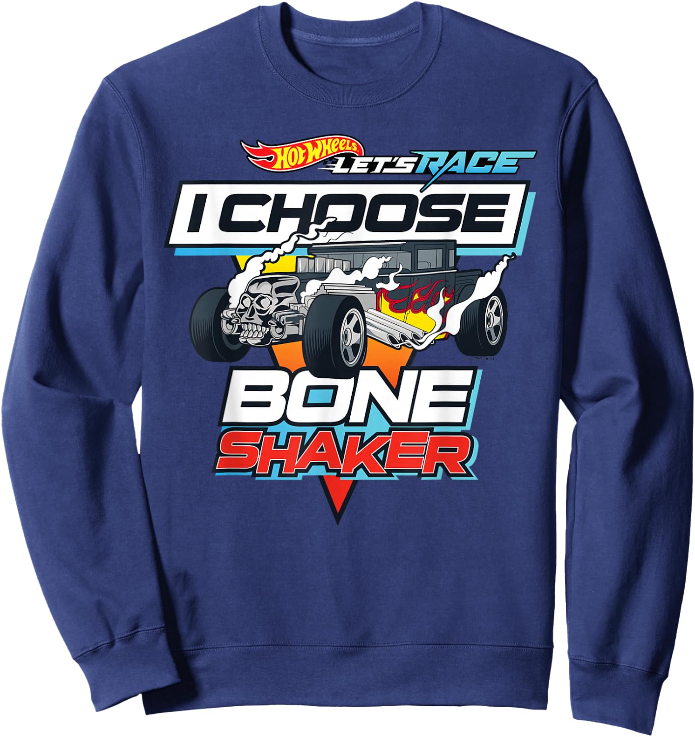 Hot Wheels Let's Race - I Choose Bone Shaker Sweatshirt - Sweatshirt | Navy