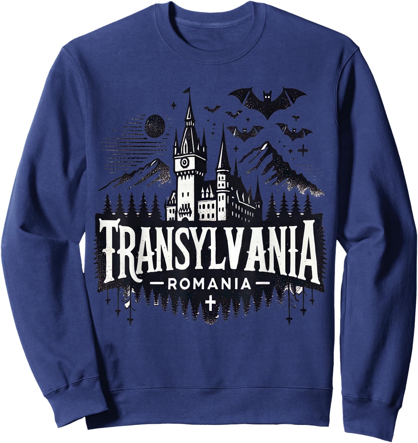 Vacation Designs by K -Adults Blue Classic Fit Small Sweatshirt - Sweatshirt | Navy