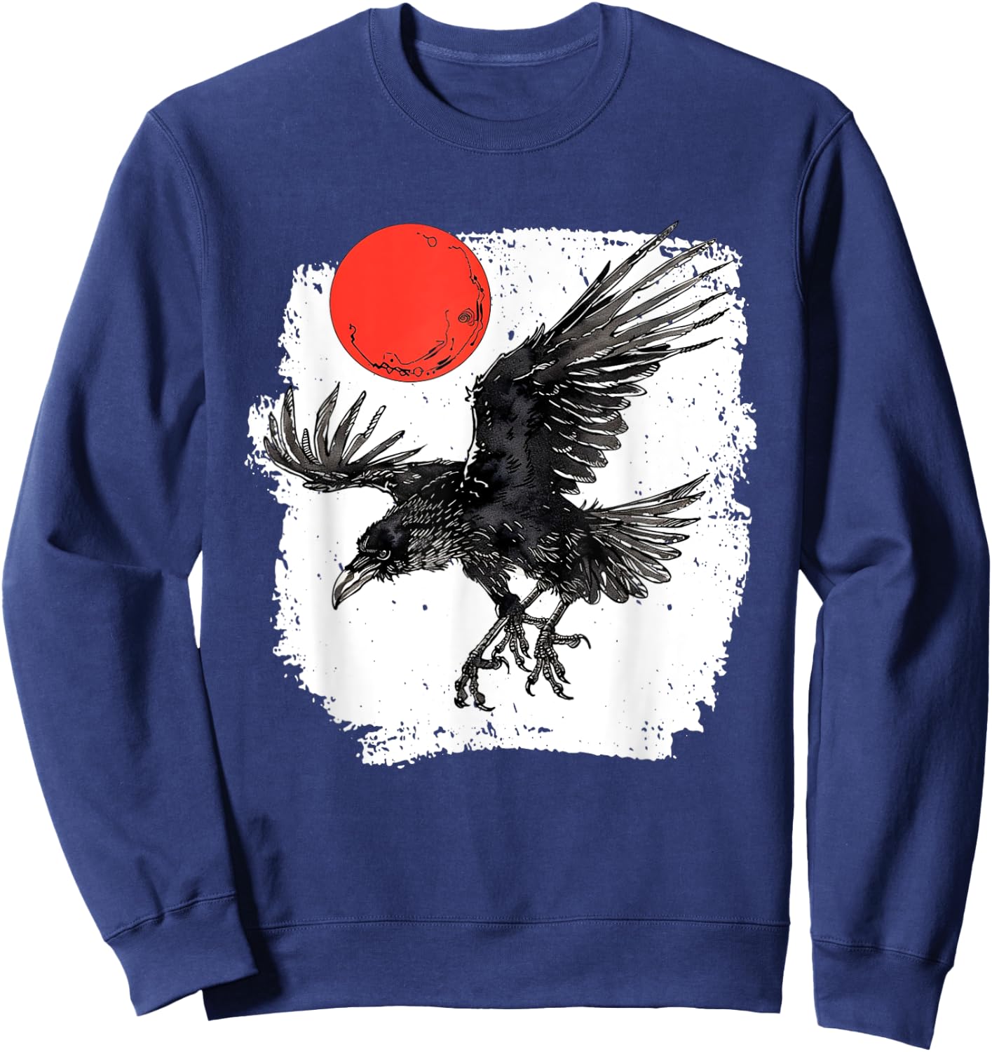 Yatagarasu T | three-legged crow | Japanese mythology Sweatshirt - Sweatshirt | Navy