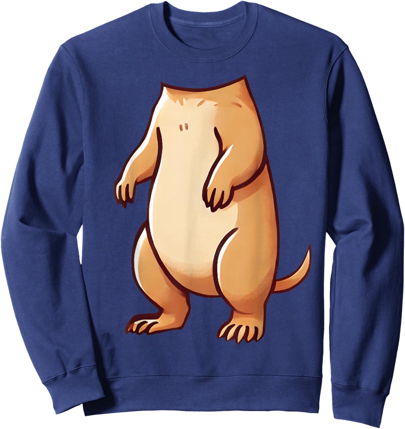 Easy Prairie Dog Costume Halloween Prairie Dog Body Women Kids Sweatshirt - Sweatshirt | Navy