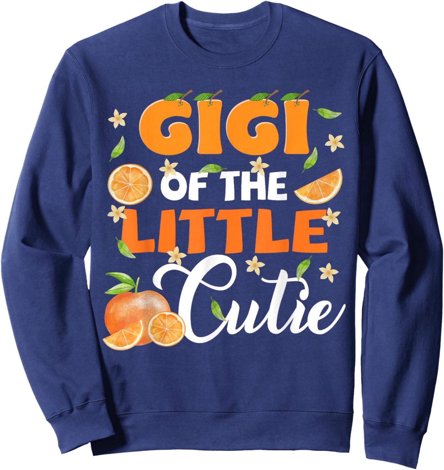Gigi of The Little Cutie Orange Clementine Bday Party Sweatshirt - Sweatshirt | Navy