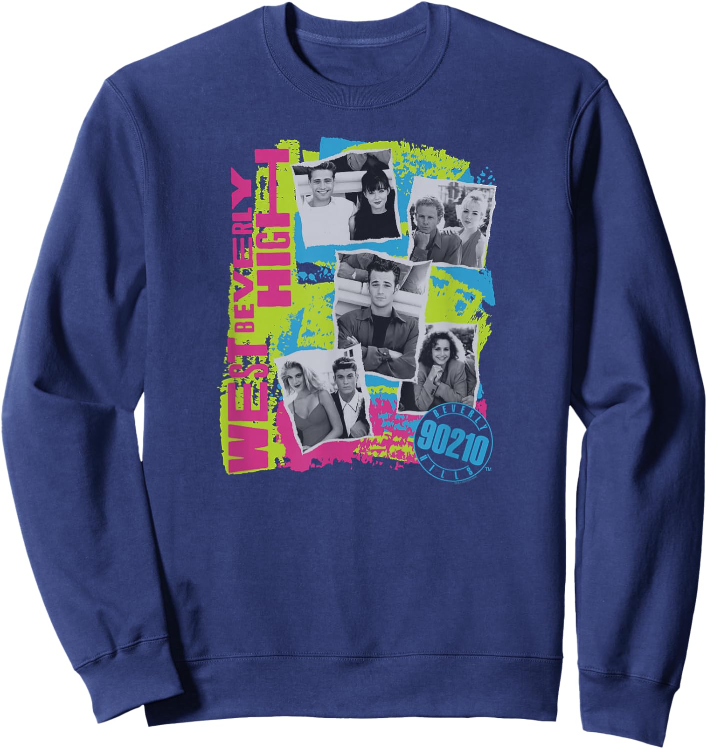 Beverly Hills 90210 - West Beverly High Sweatshirt - Sweatshirt | Navy