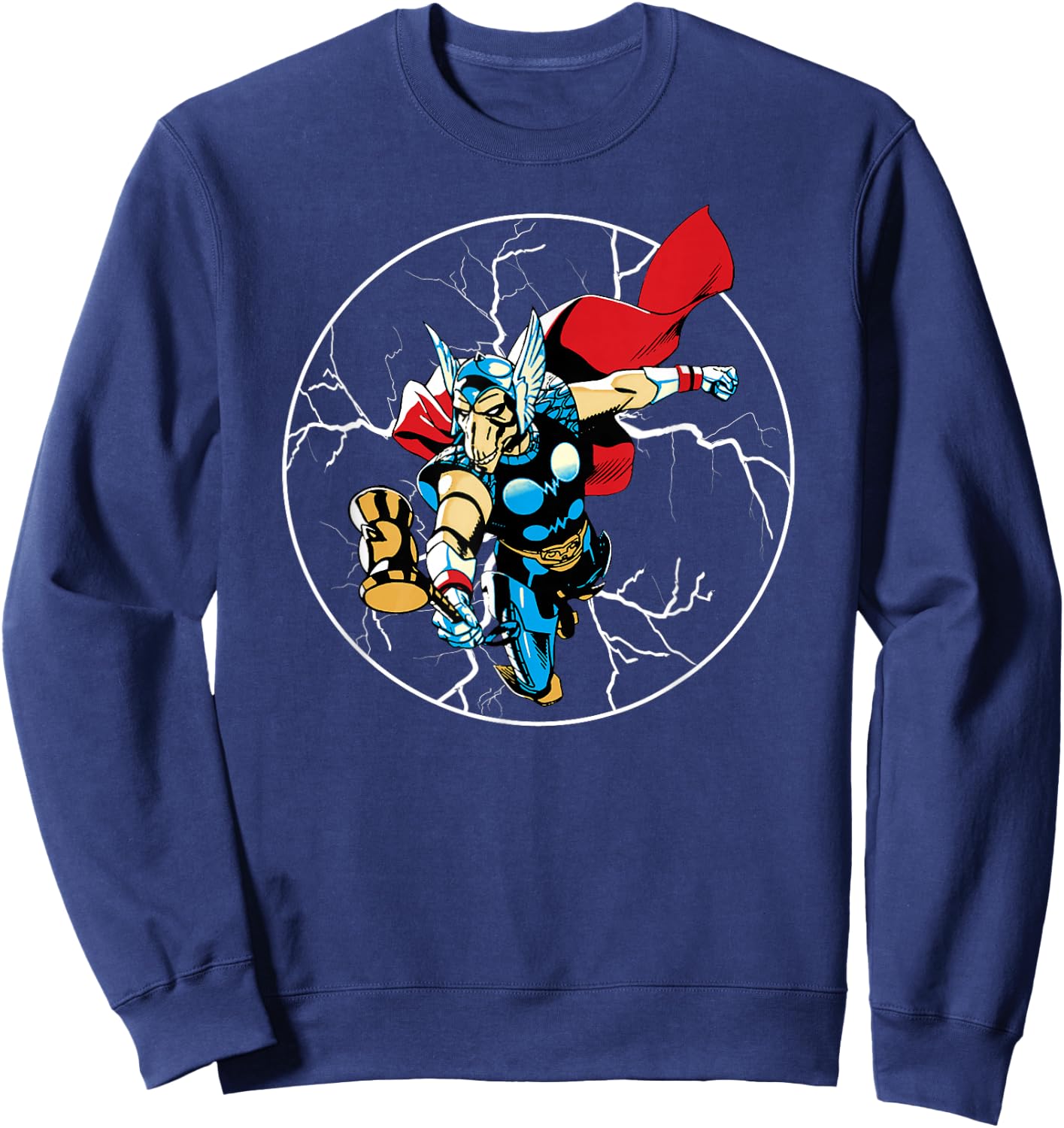 Marvel Beta Ray Bill Lightning Mighty Thor Comic Icon Sweatshirt - Sweatshirt | Navy