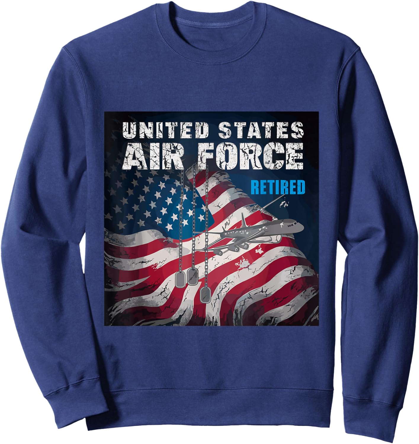 Veteran Of The United States Air Force Retired Sweatshirt - Sweatshirt | Navy