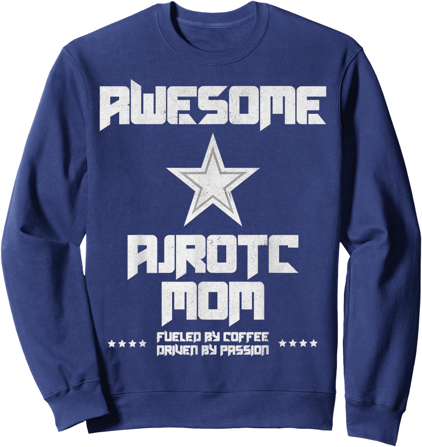 Awesome AJROTC Mom Military JROTC Cadet Proud AJROTC Mom Sweatshirt - Sweatshirt | Navy