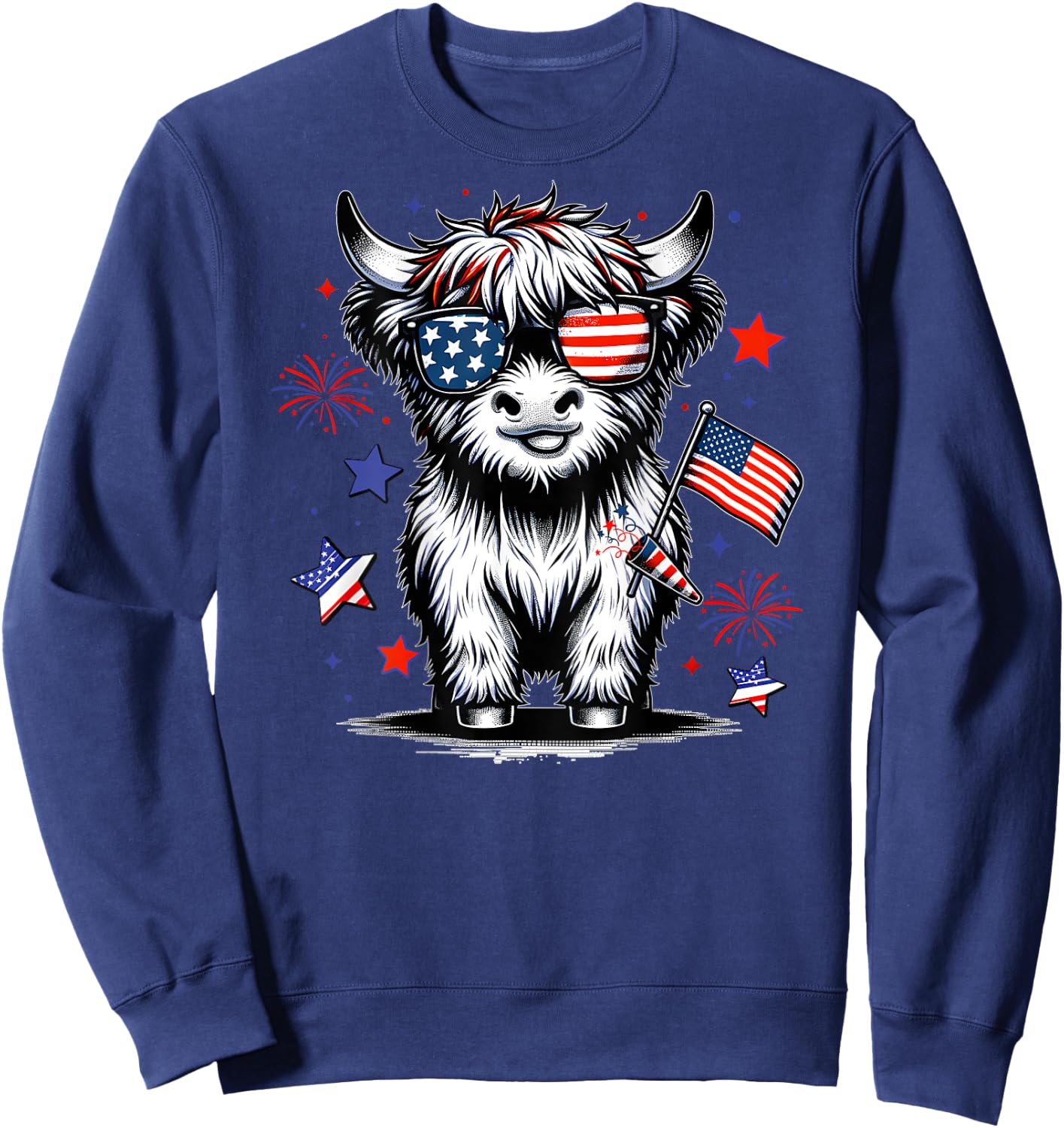 4th July Heifer Sweatshirt - Sweatshirt | Navy