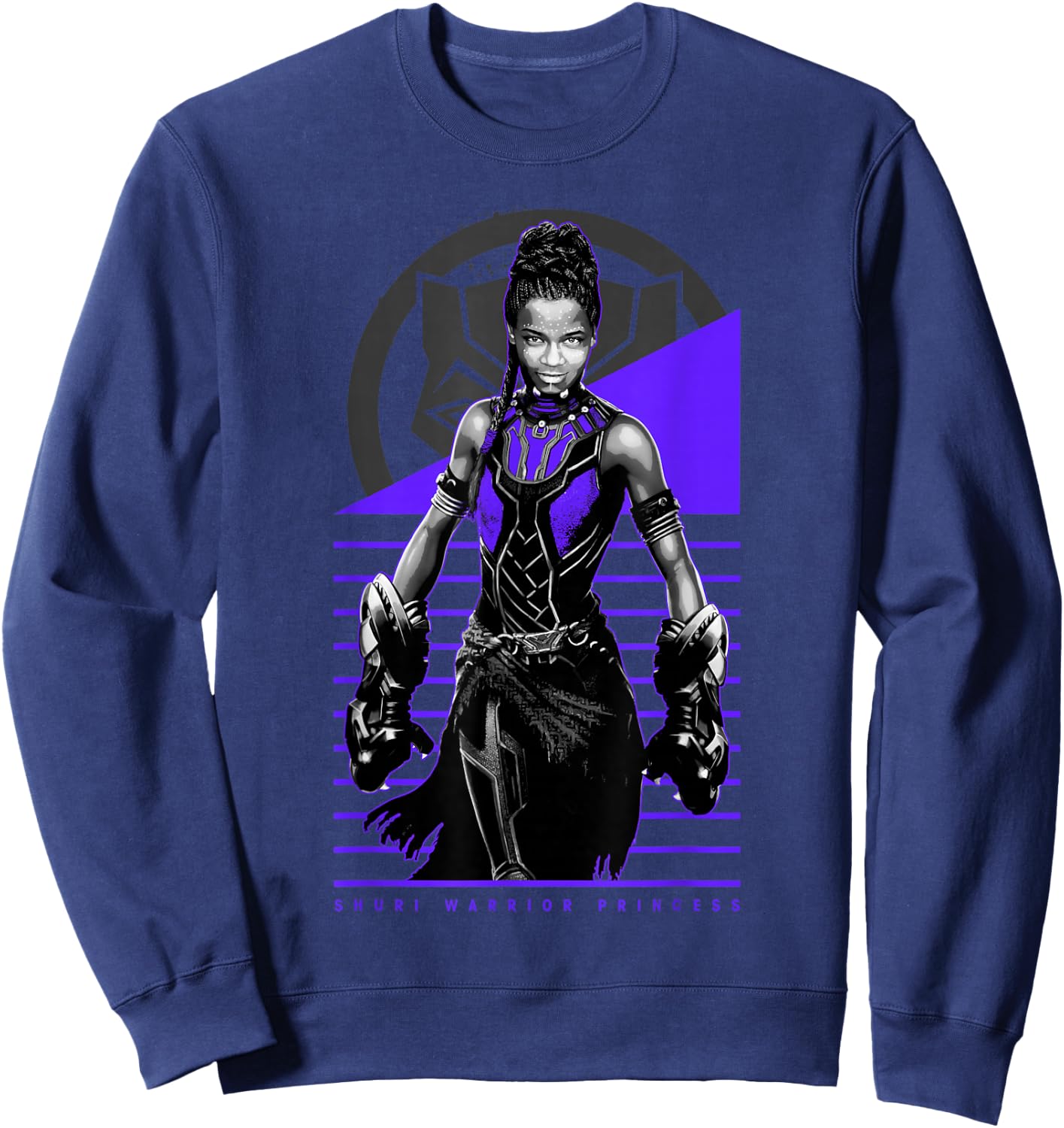 Marvel Black Panther Movie Shuri Warrior Princess Sweatshirt - Sweatshirt | Navy