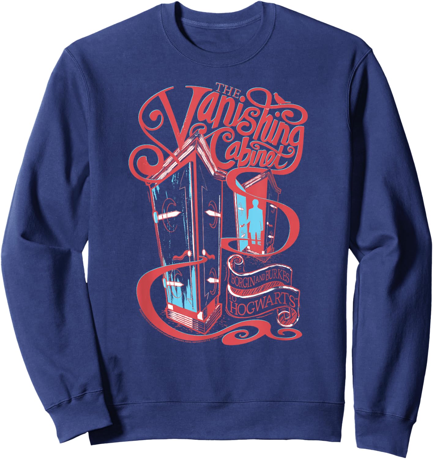 Harry Potter The Vanishing Cabinet Borgin Burkes Sweatshirt - Sweatshirt | Navy