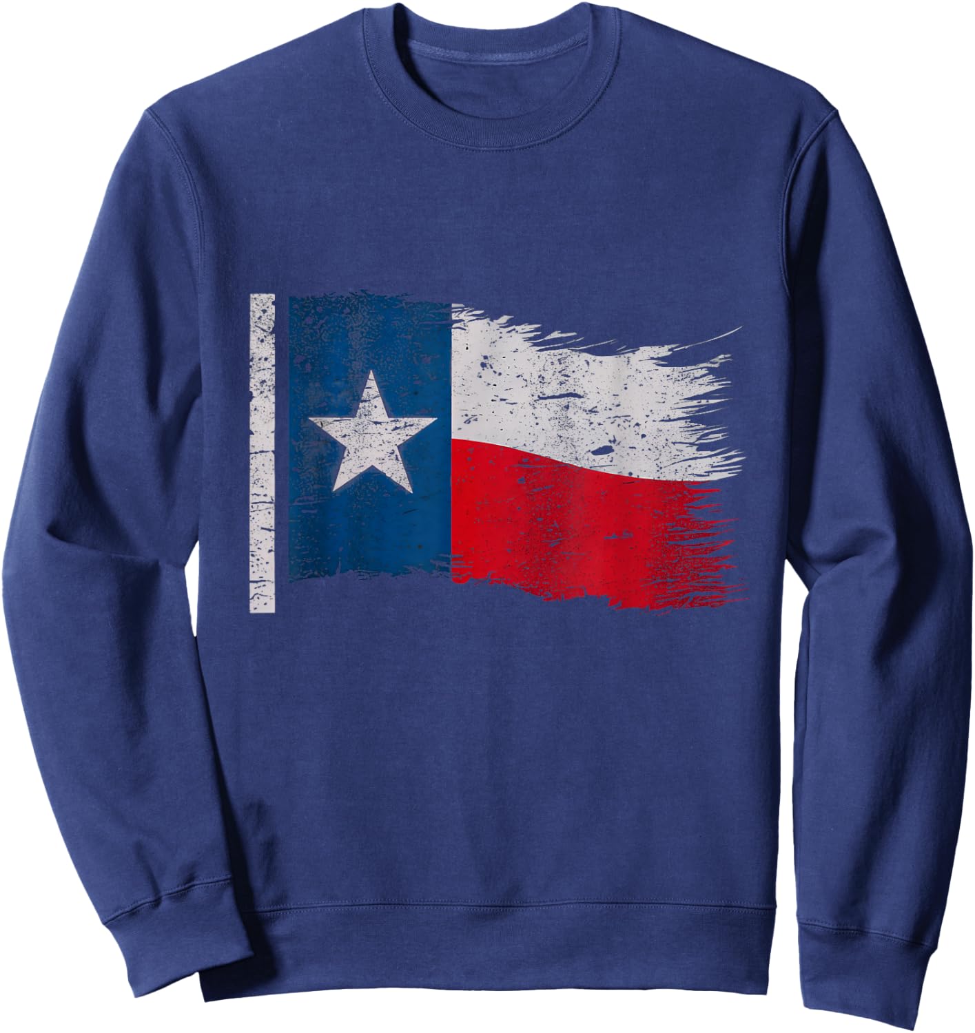 Distressed Texas Flag Sweatshirt - Sweatshirt | Navy