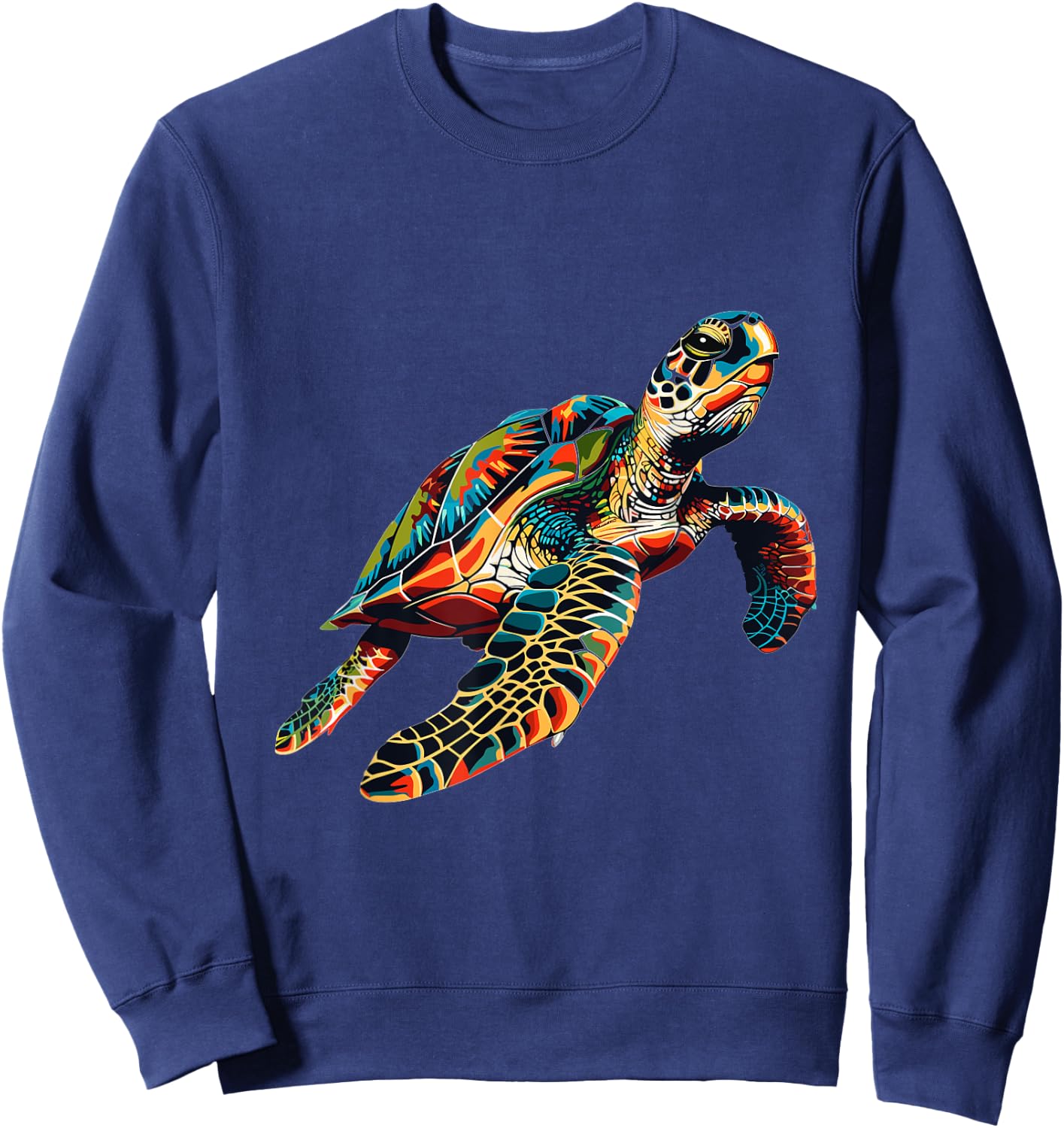 Sea Turtle Lover Graphic Sweatshirt - Sweatshirt | Navy