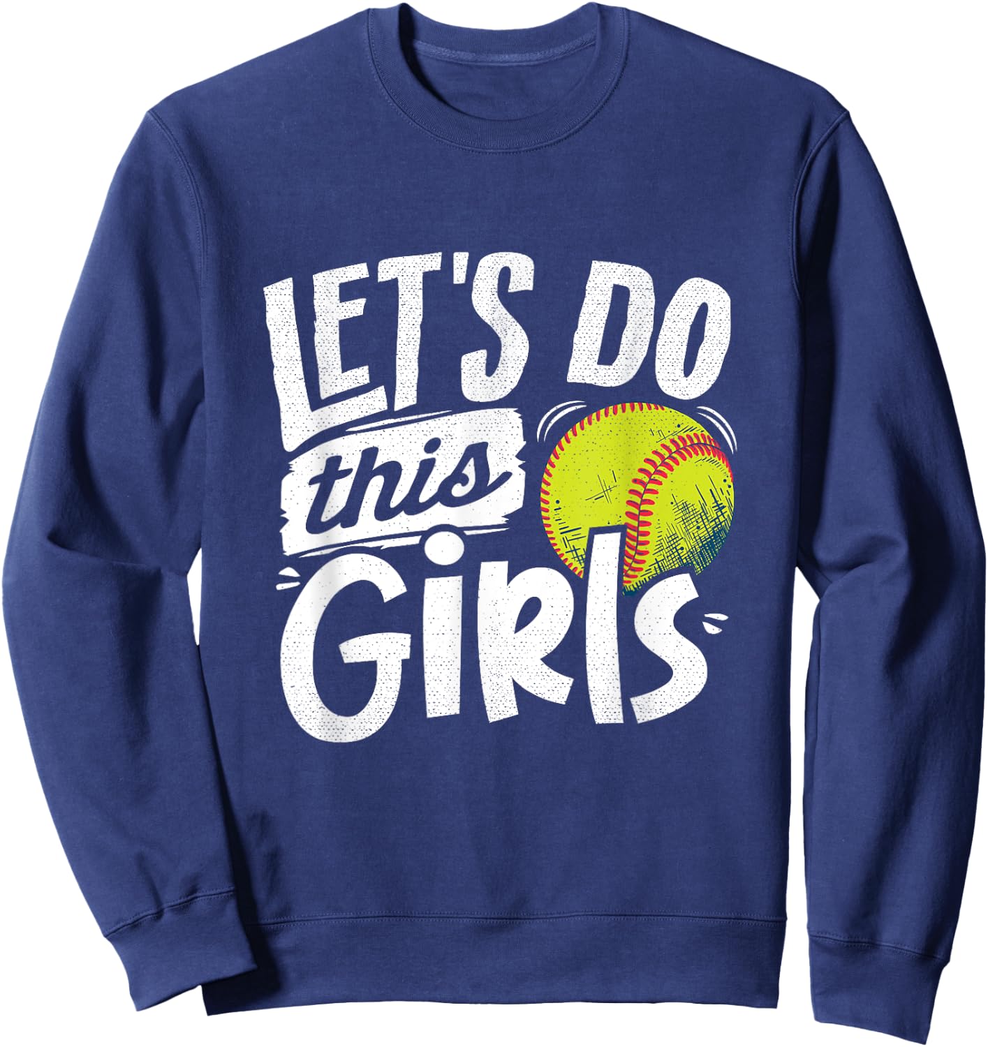 Softball Mom Women Girls Softball Lover Sweatshirt - Sweatshirt | Navy