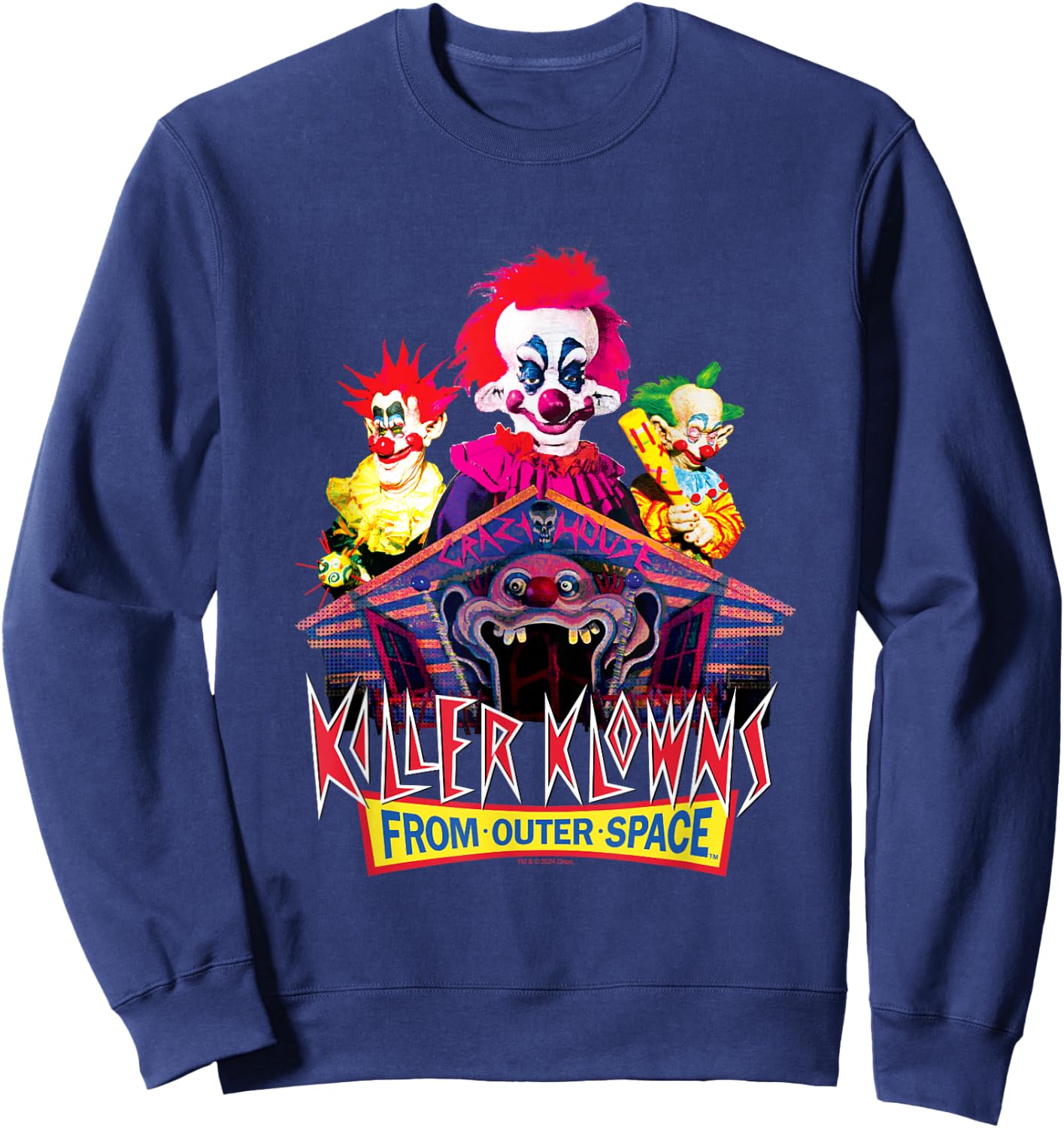Killer Klowns from Outer Space Iconic Circus Klowns Poster Sweatshirt - Sweatshirt | Navy