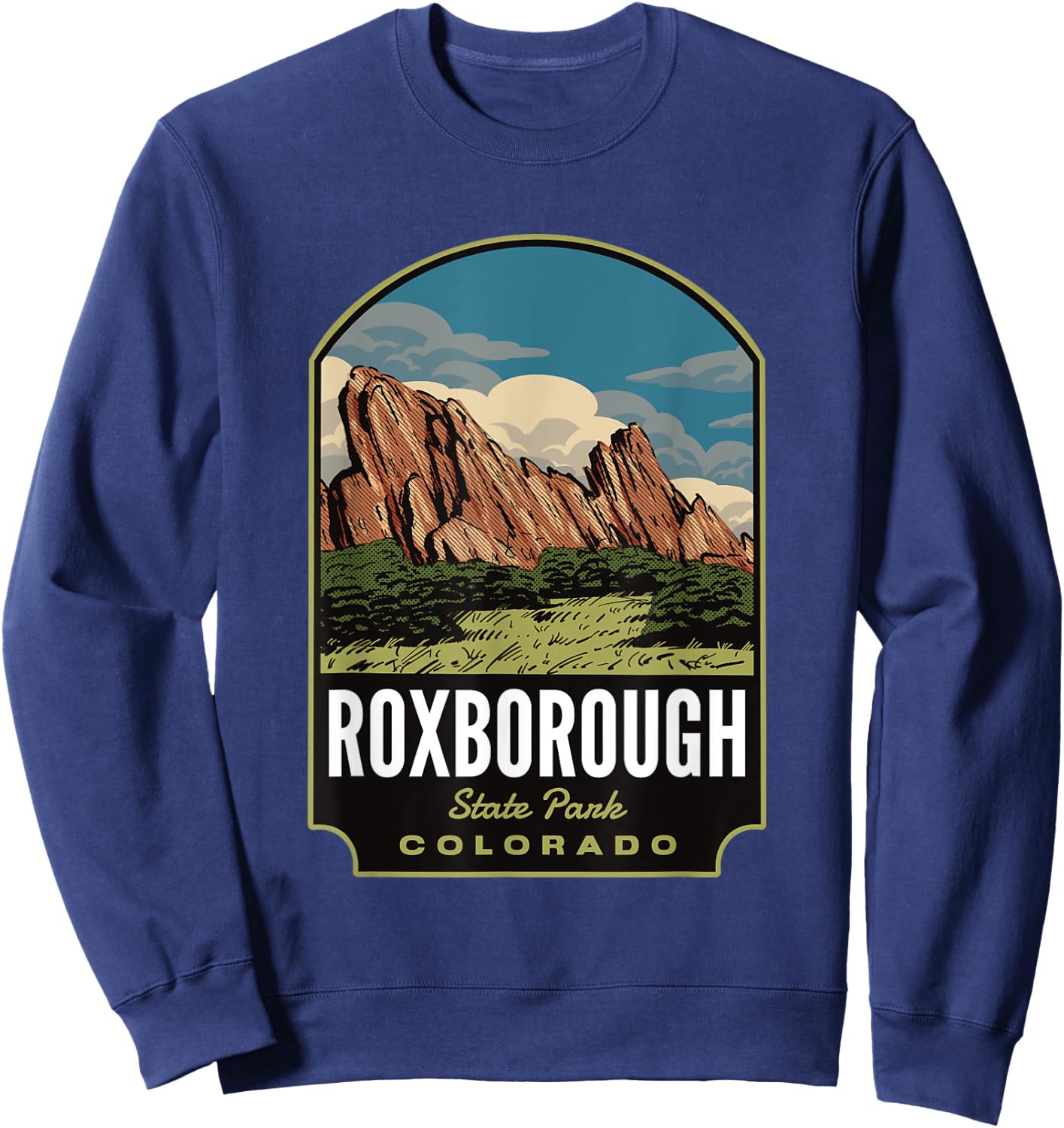Roxborough State Park Colorado Sweatshirt - Sweatshirt | Navy