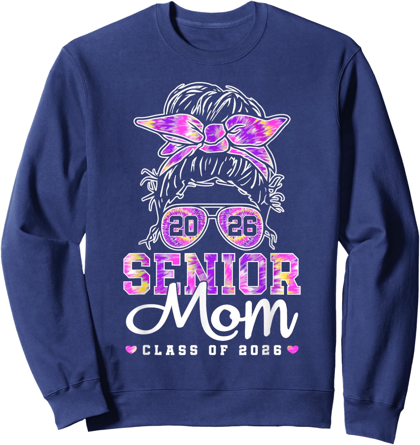 Senior Mom 2026 Mother Of Senior 2026 Class Of 2026 Mama Sweatshirt - Sweatshirt | Navy