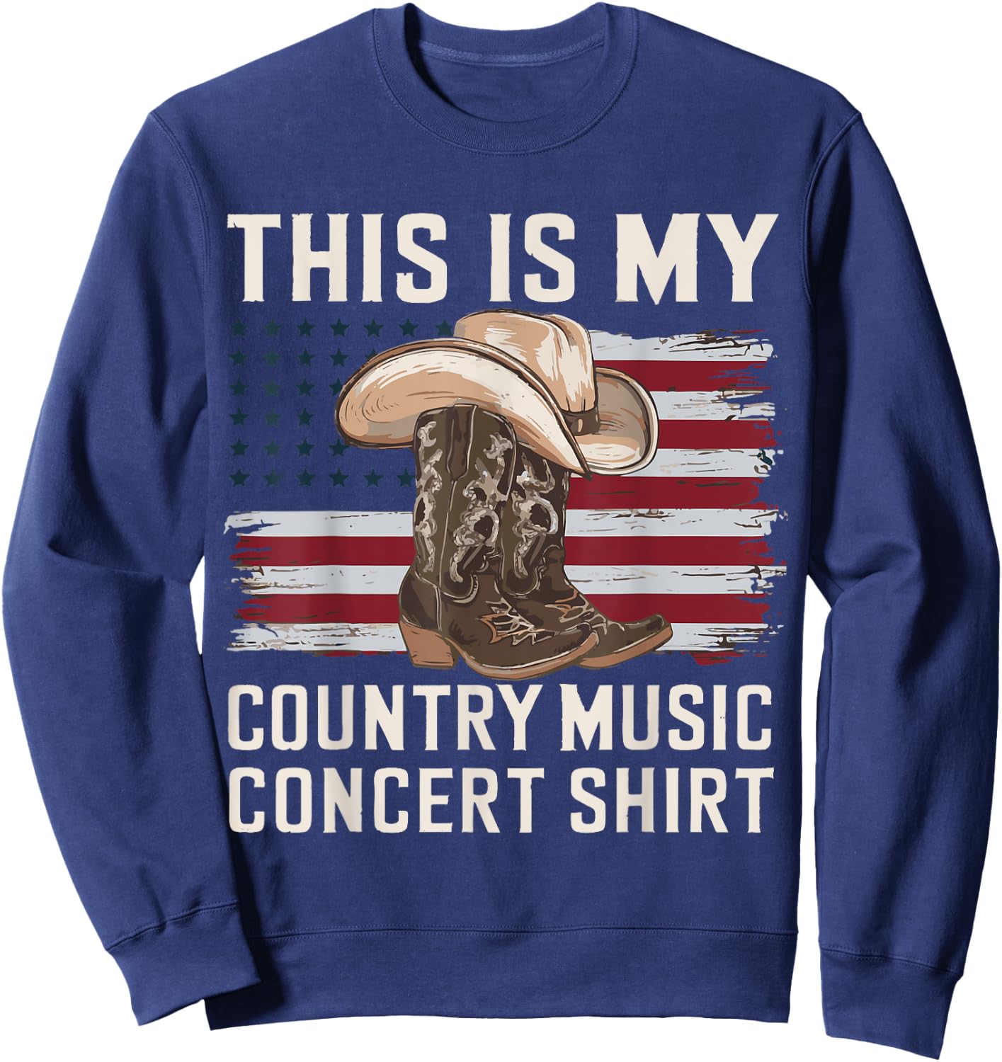 This Is My Country Concert Sweatshirt - Sweatshirt | Navy