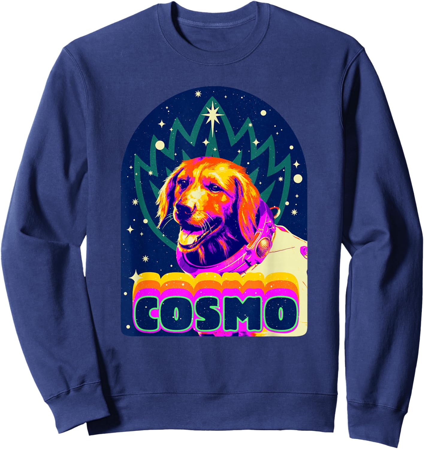 Marvel Guardians of the Galaxy Vol. 3 Cosmo Space Dog Retro Sweatshirt - Sweatshirt | Navy