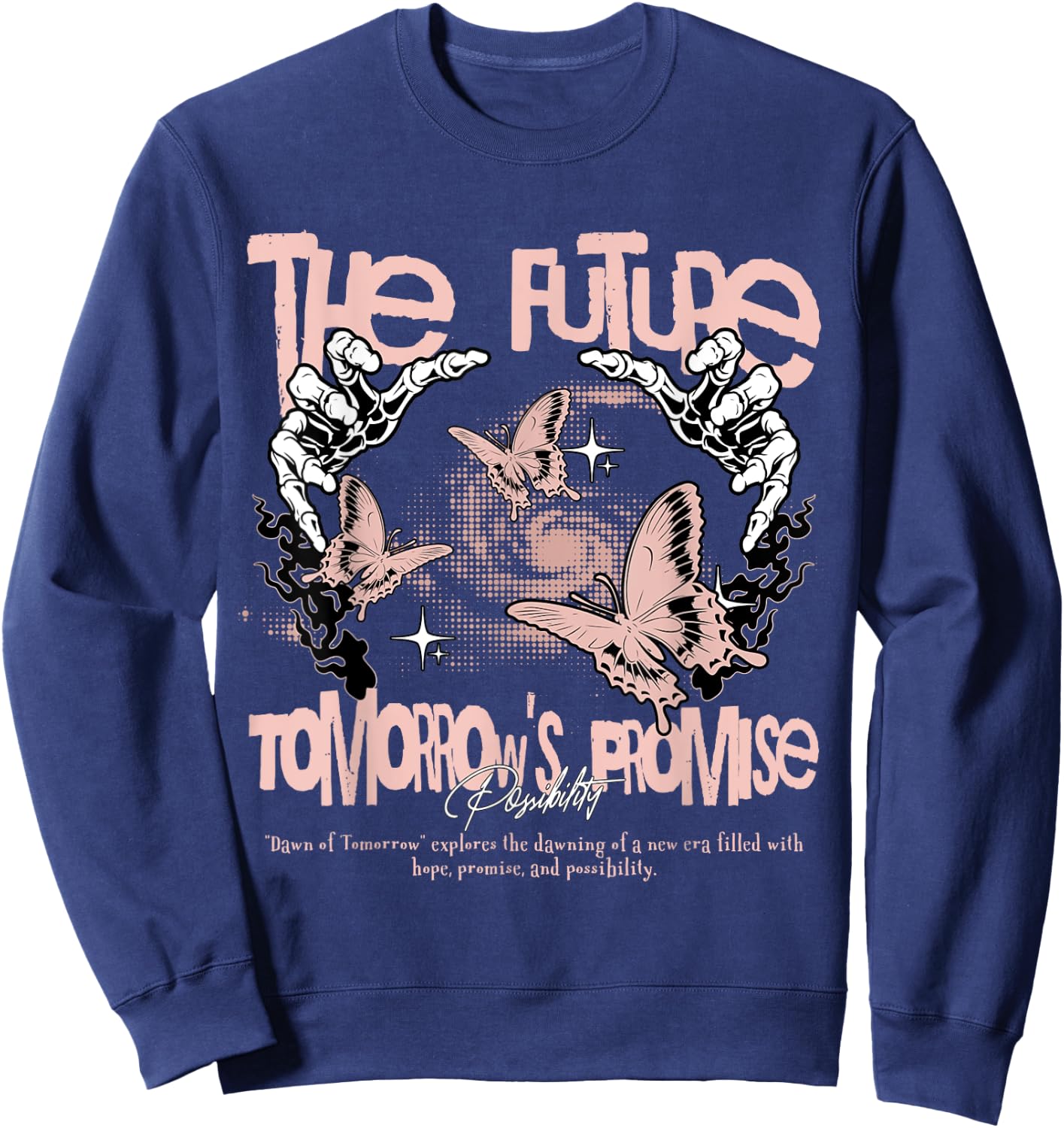 Tomorrow Promise Legend Pink 11s Matching Women Sweatshirt - Sweatshirt | Navy