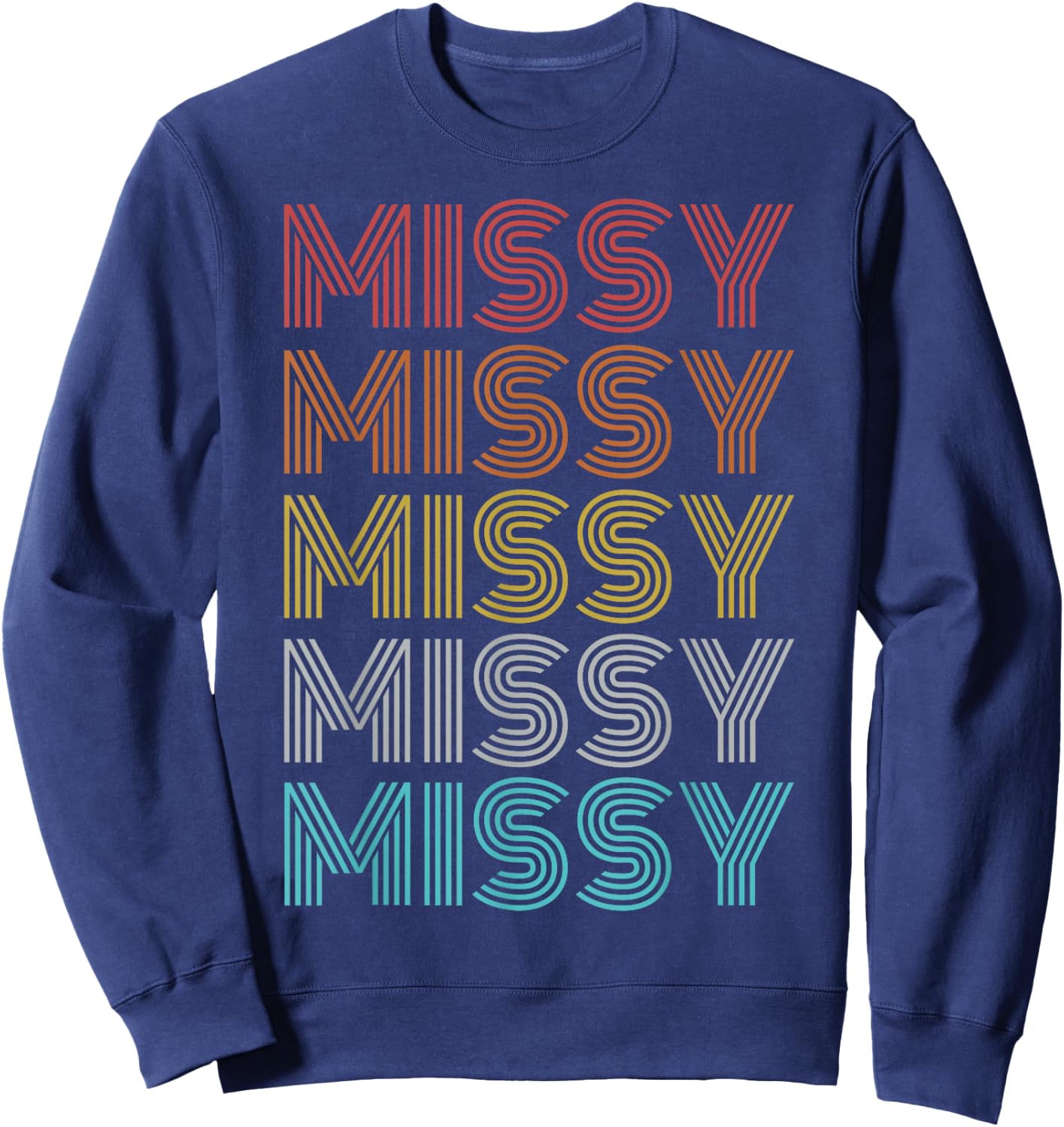 Retro Vintage Missy Sweatshirt - Sweatshirt | Navy