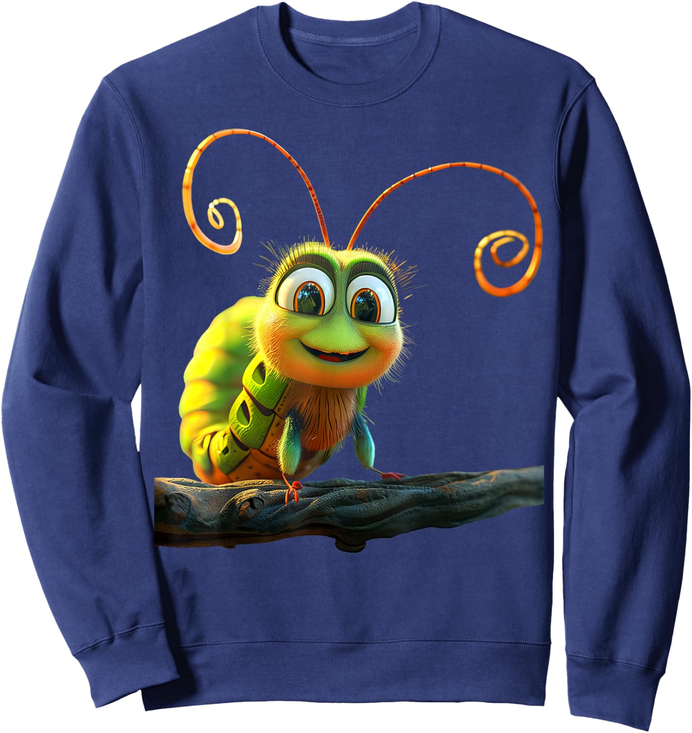 Caterpillar Funny Metamorphosis Cute Caterpillars Sweatshirt - Sweatshirt | Navy
