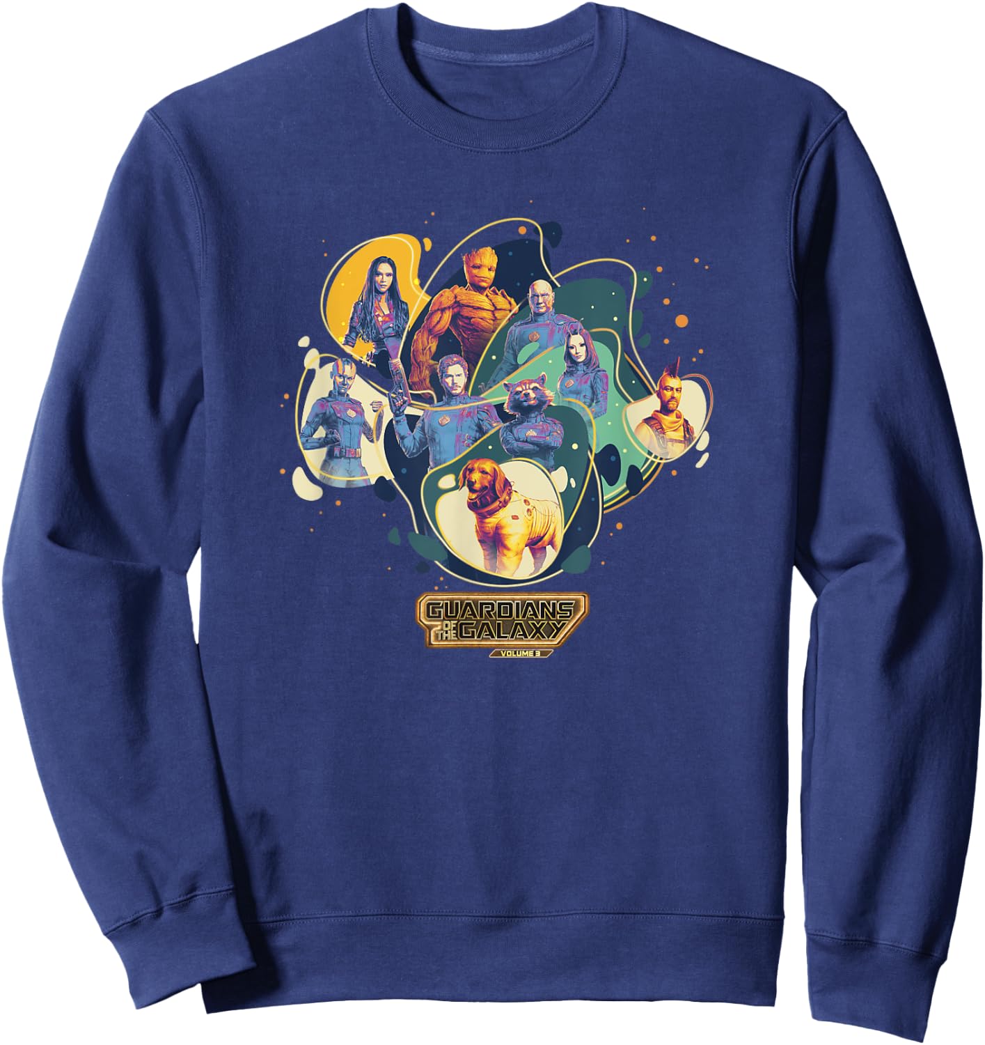 Marvel Guardians of the Galaxy Vol. 3 Cosmic Group Shot Sweatshirt - Sweatshirt | Navy