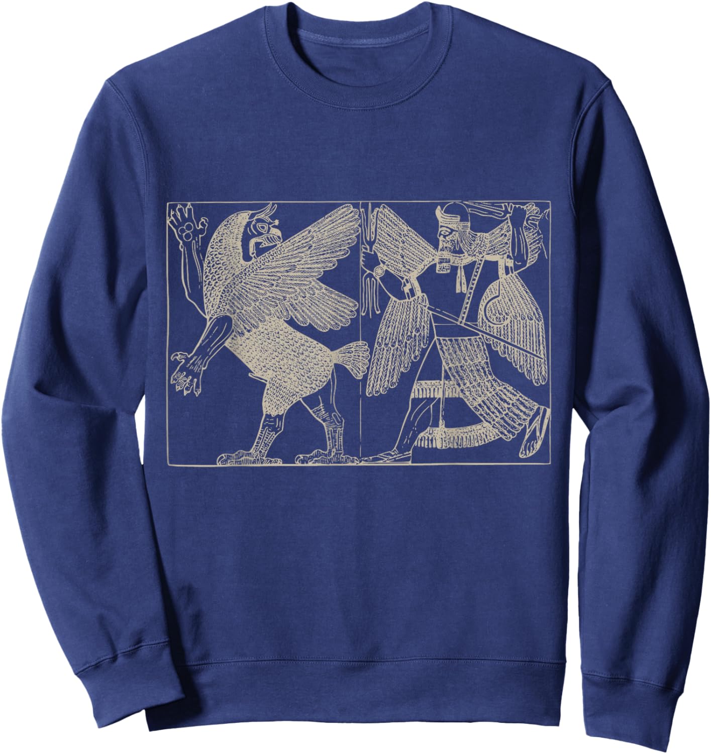Assyrian Sumerian Mythology Enlil Marduk Tiamat Sweatshirt - Sweatshirt | Navy