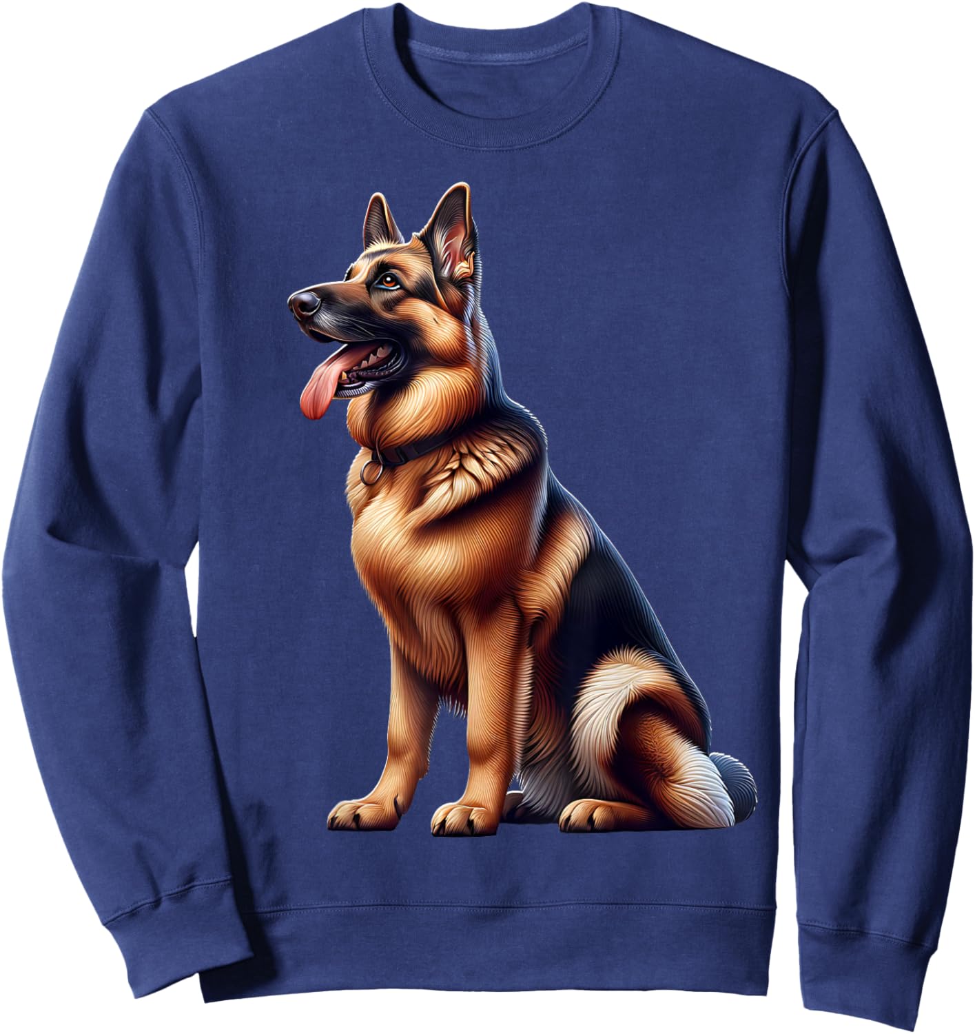German Shepherd Design Shepherd Sweatshirt - Sweatshirt | Navy