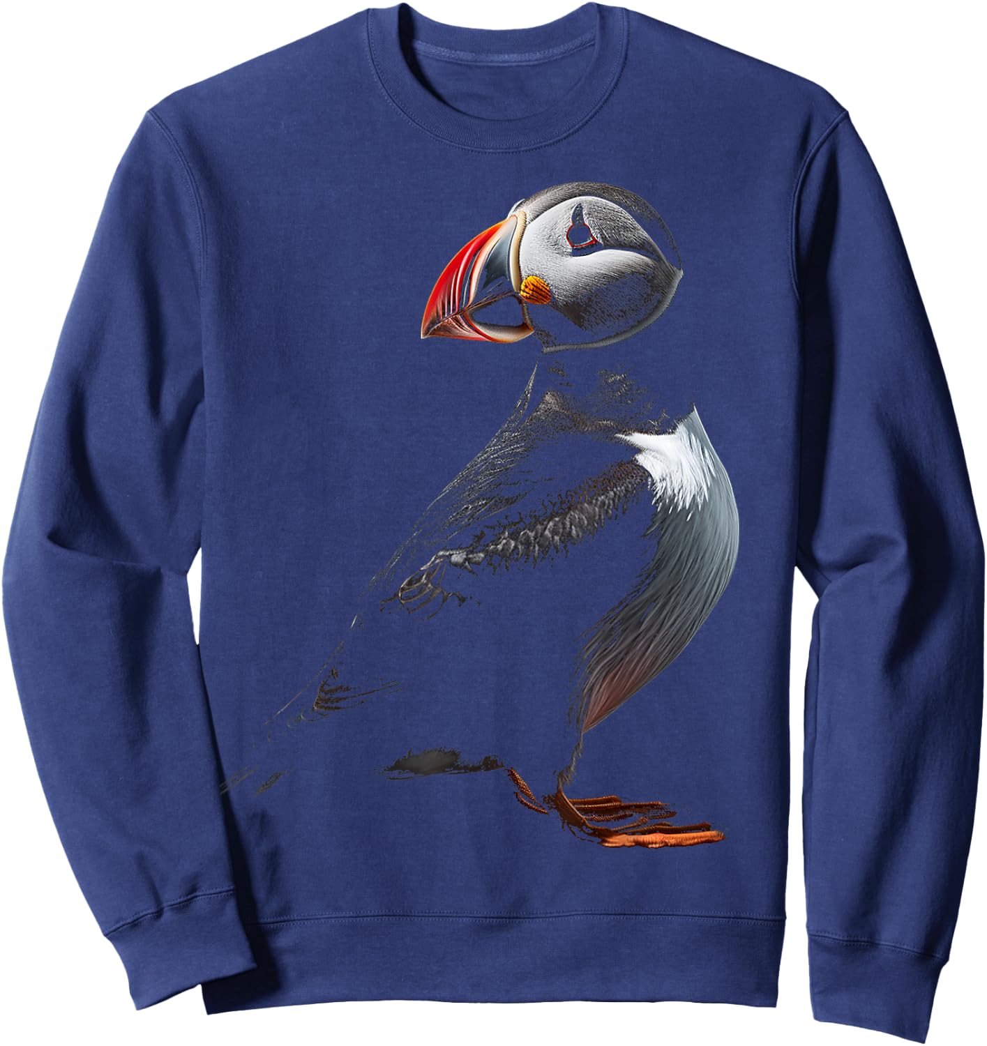 Puffin Animal Graphic Art Puffin Sweatshirt - Sweatshirt | Navy