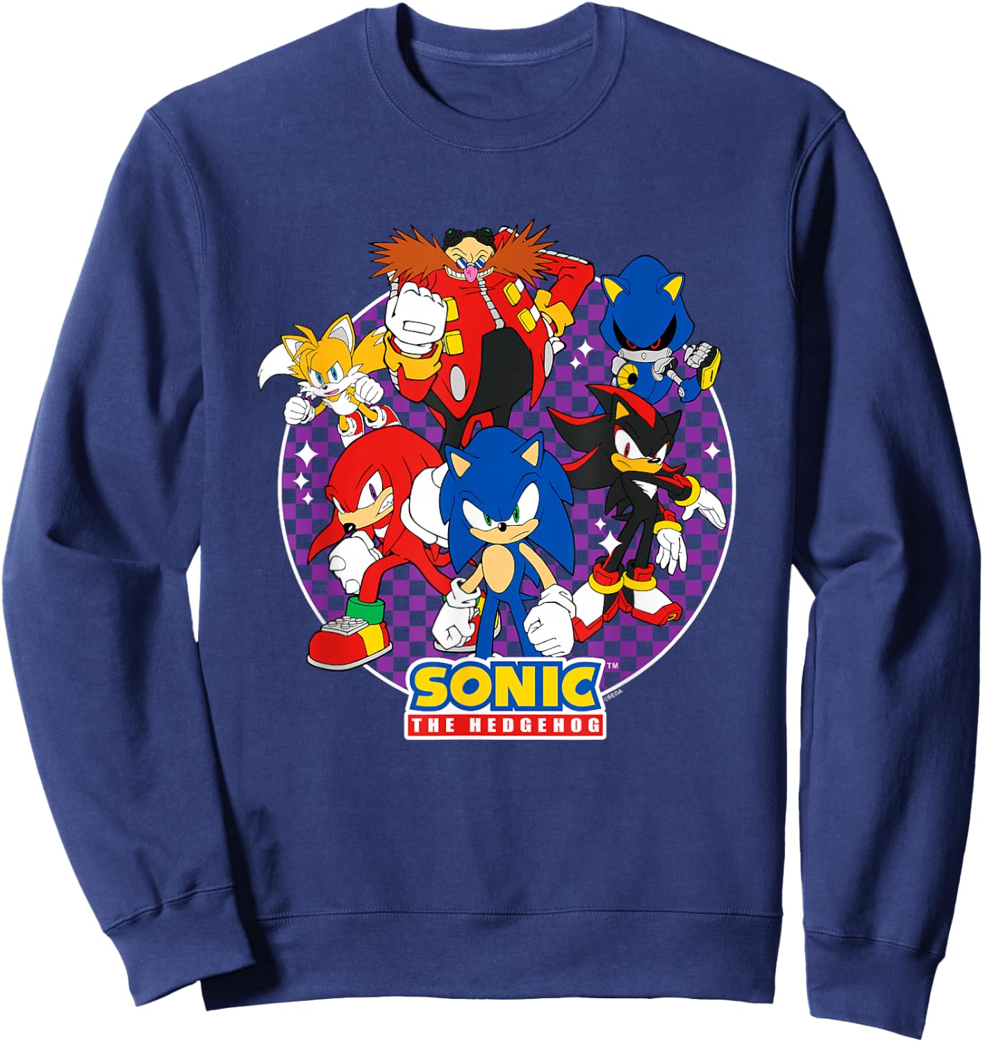 Sonic The Hedgehog Heroes & Villains Epic Portrait Sweatshirt - Sweatshirt | Navy