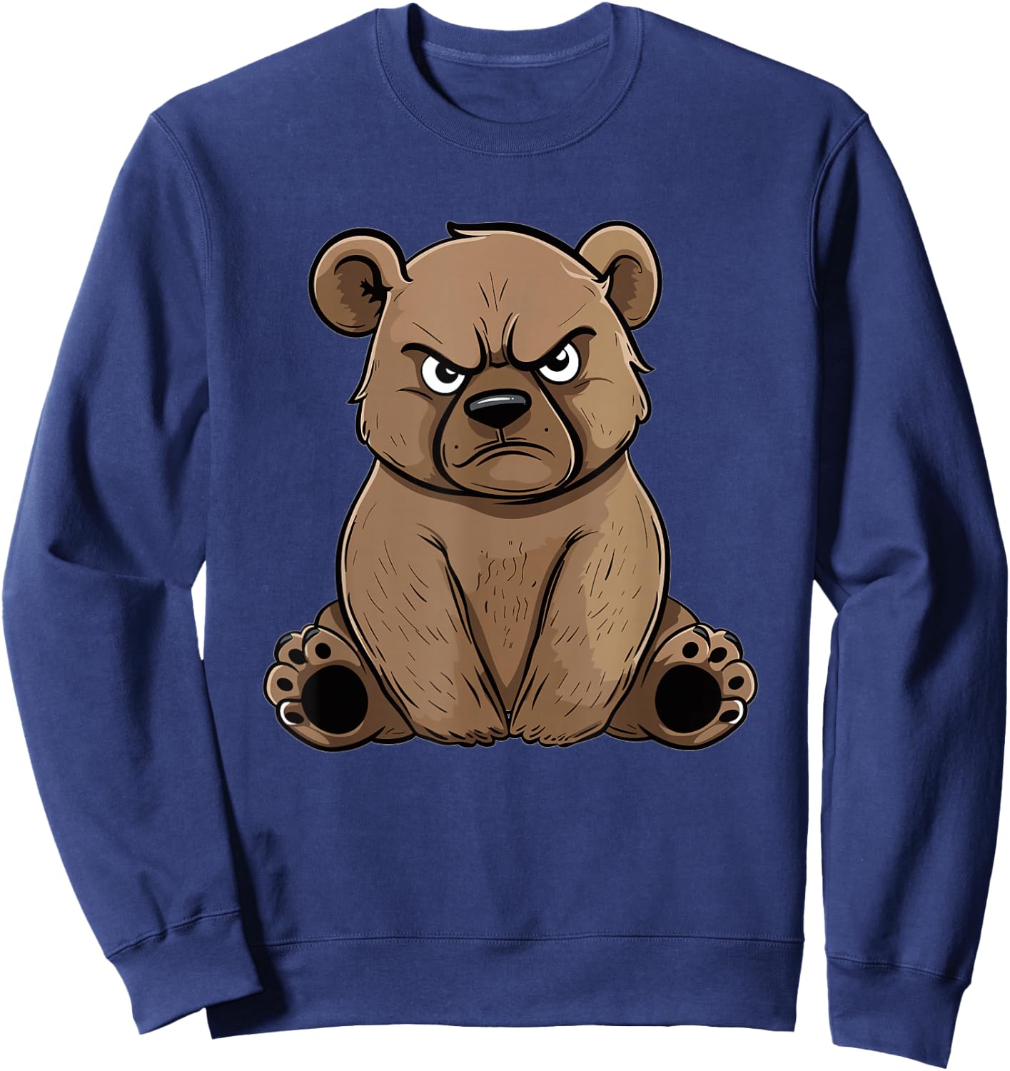 Grumpy Grizzly Bear Sweatshirt - Sweatshirt | Navy