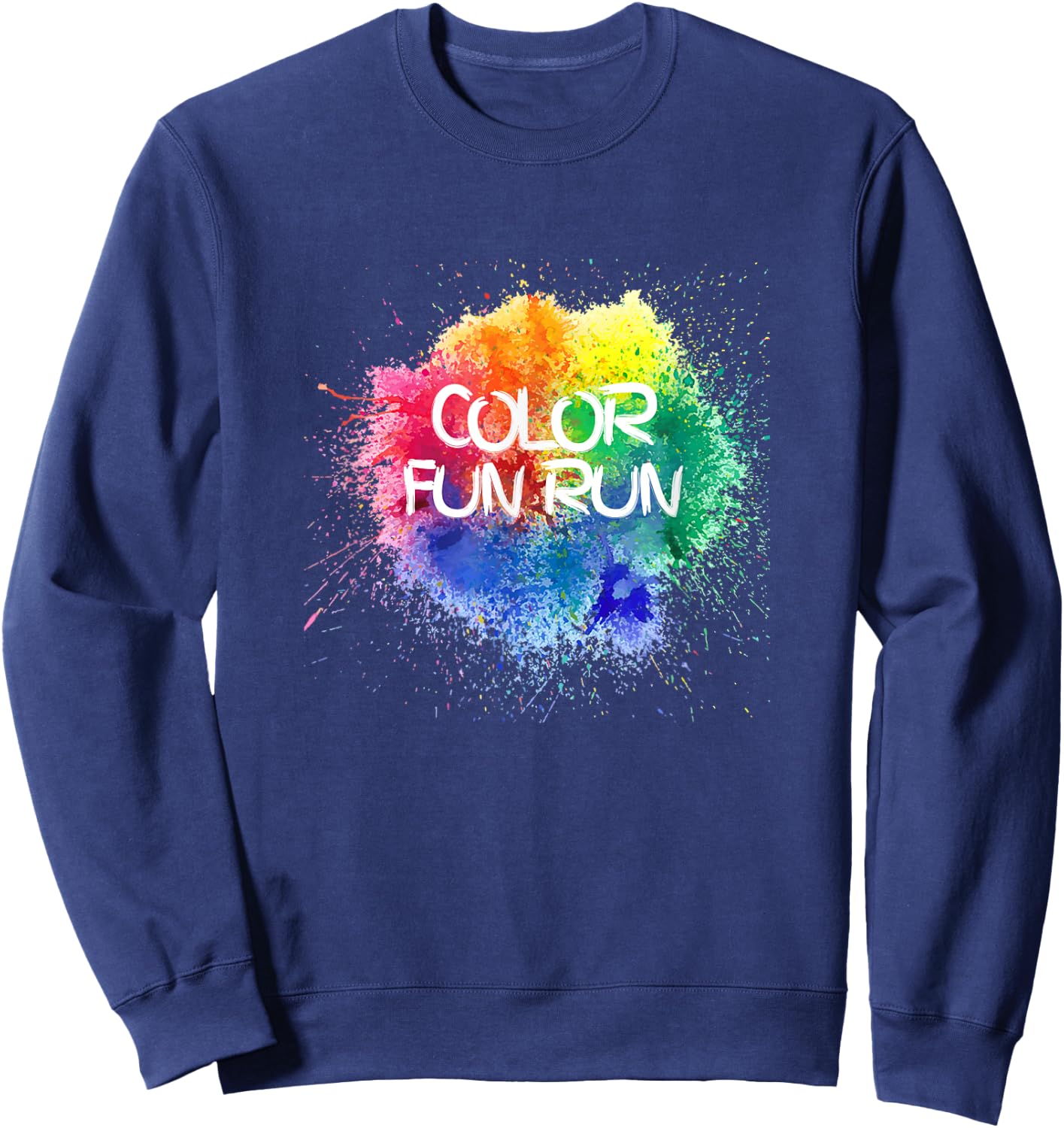 Color Fun Run Sweatshirt - Sweatshirt | Navy
