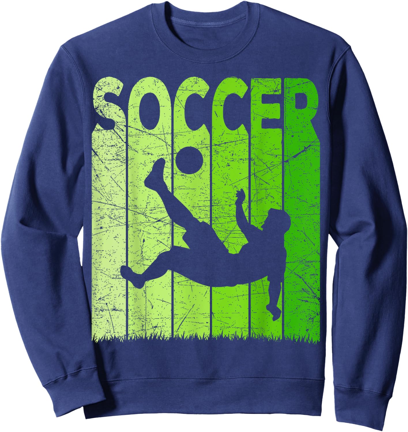 Soccer Vintage Soccer Player Retro Soccer Lover Sweatshirt - Sweatshirt | Navy