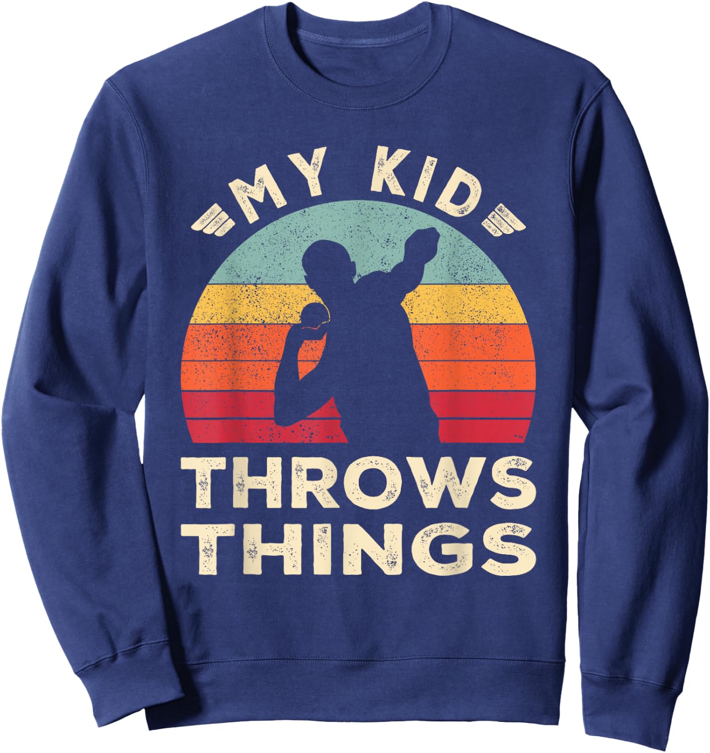 Track and Field Mom Shot Put Dad Sweatshirt - Sweatshirt | Navy