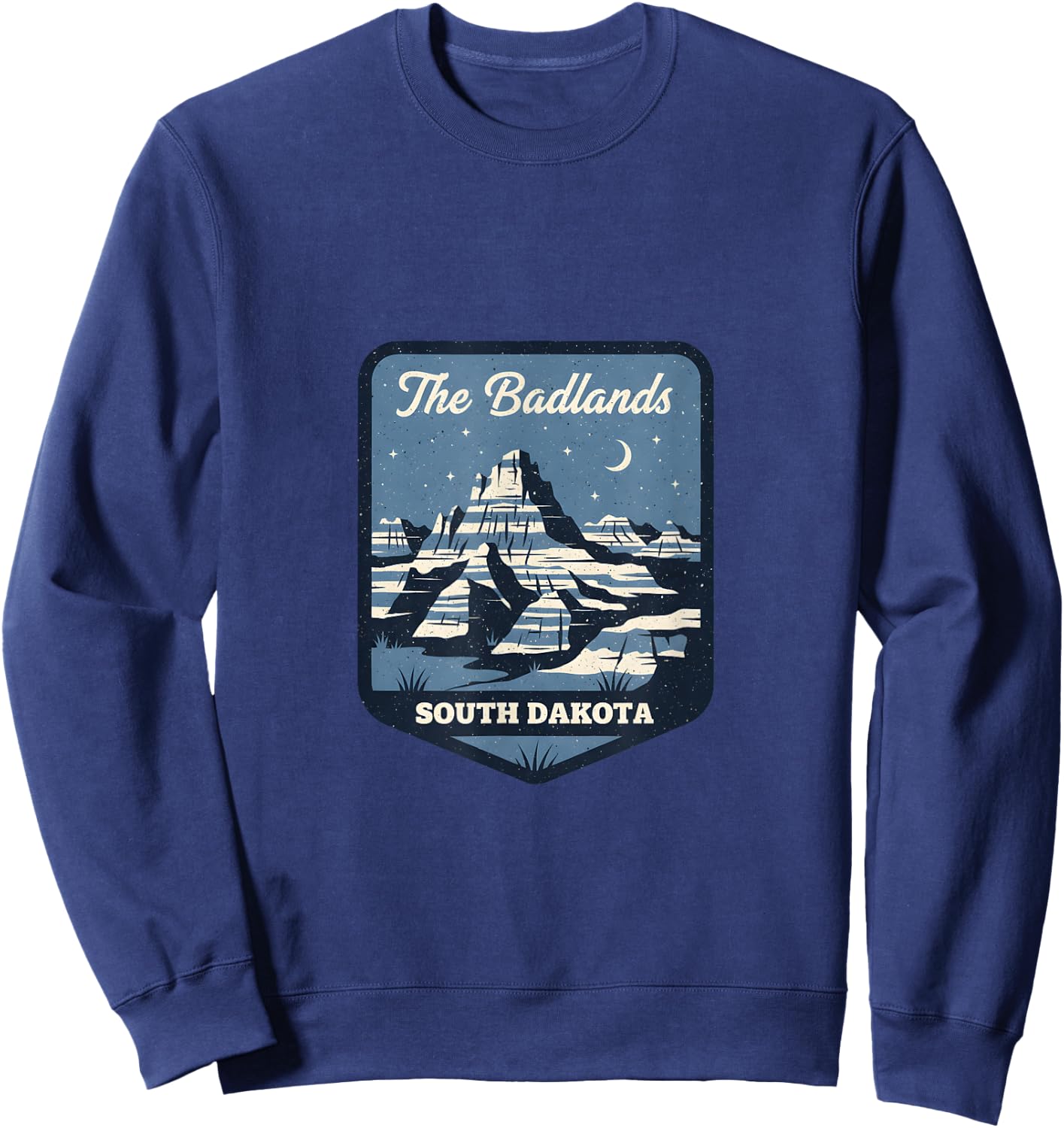 The Badlands South Dakota National Park Travel Adventure Sweatshirt - Sweatshirt | Navy