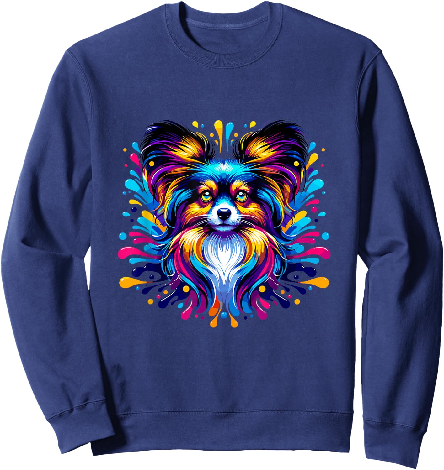 Pop Art - colorful Papillon Sweatshirt - Sweatshirt | Navy