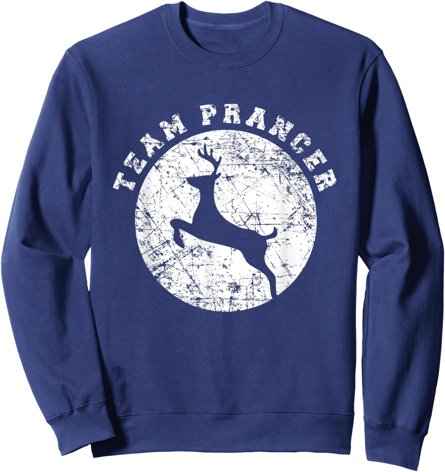 Team Prancer T Shirt, Funny Cute Christmas Gift Kids Adults Sweatshirt - Sweatshirt | Navy