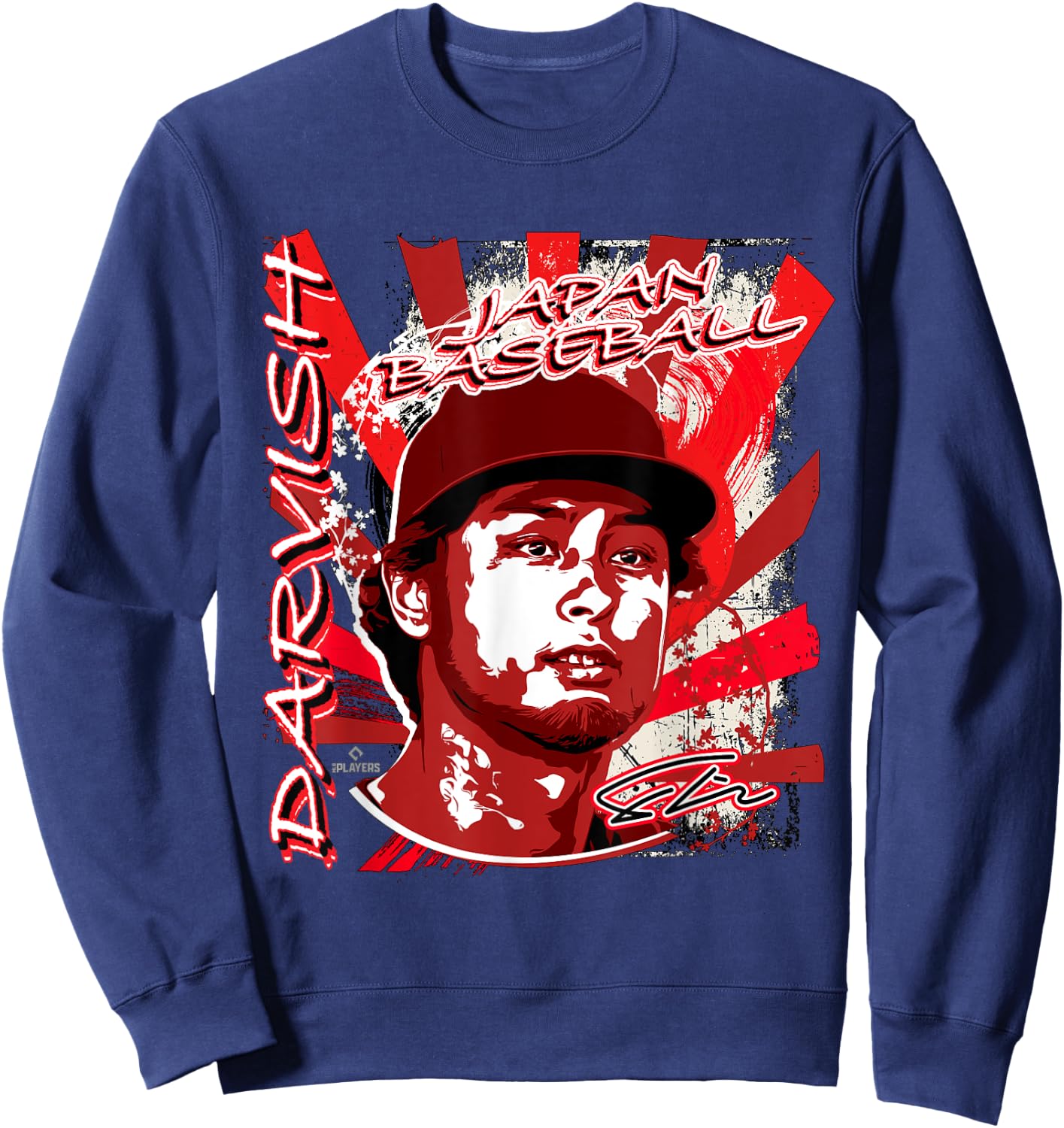 Yu Darvish International Baseball Japan MLBPA Sweatshirt - Sweatshirt | Navy