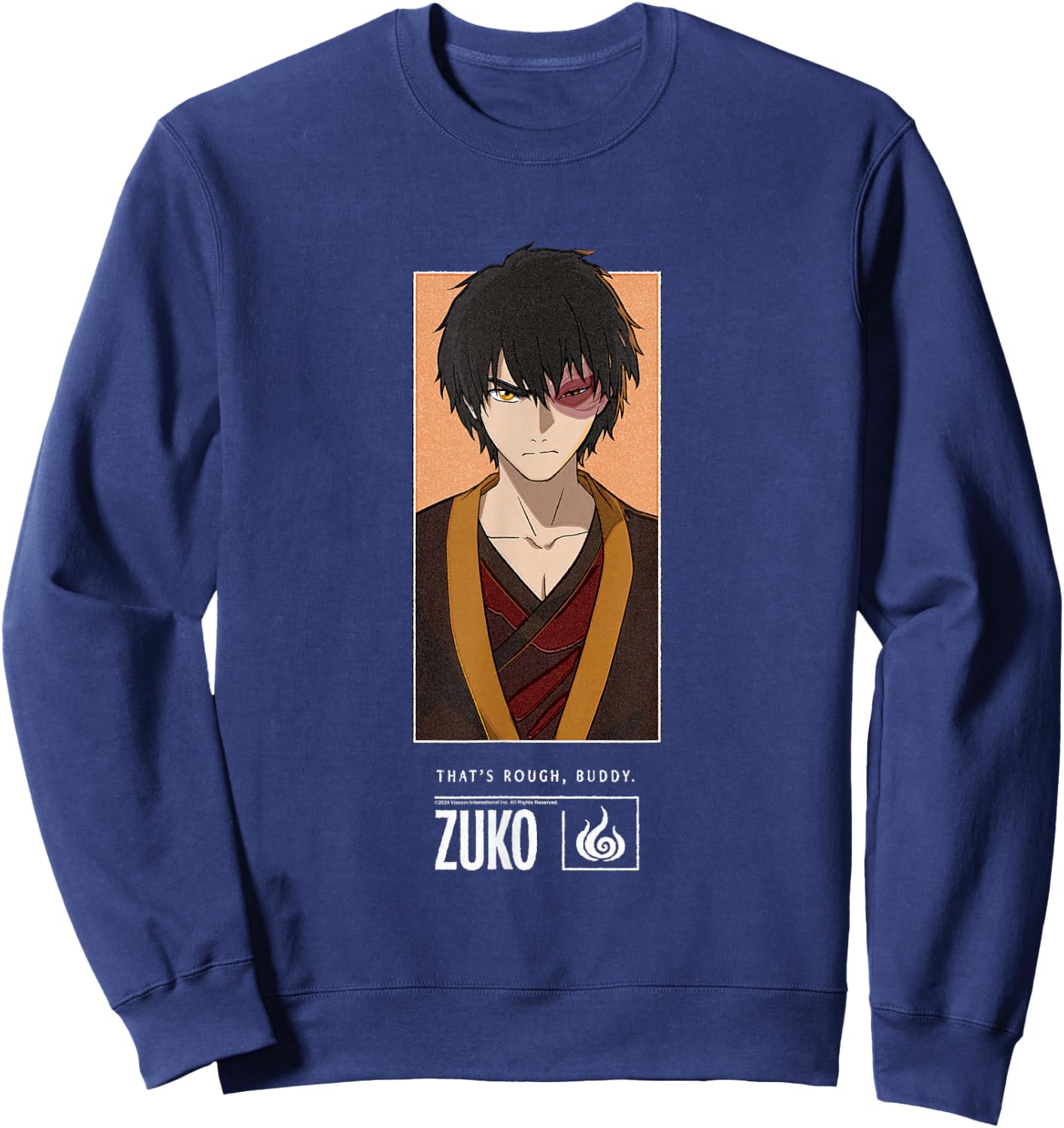 Avatar The Last Airbender Zuko Firebending Master Sweatshirt - Sweatshirt | Navy