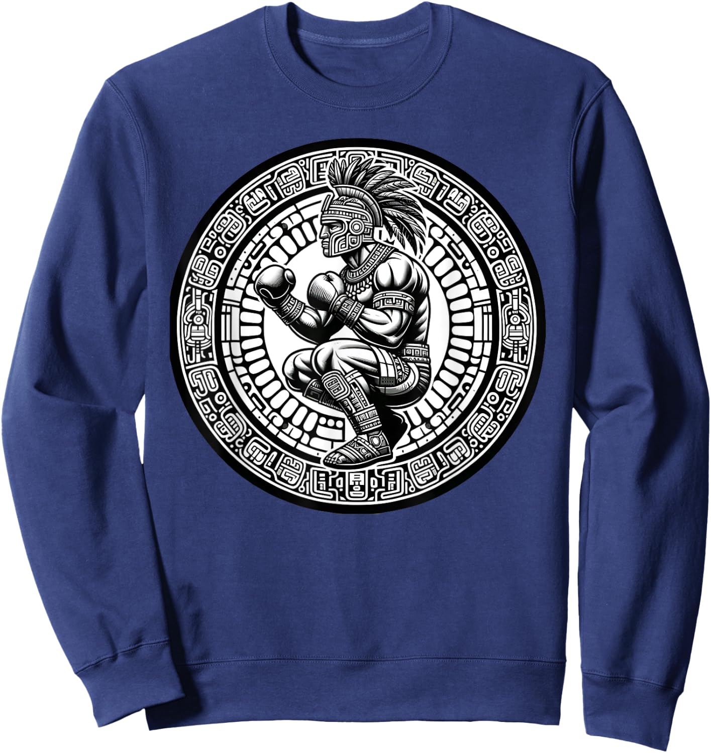 Boxing Mexico Funny Mexican Vintage Style Boxing Mexico Men Sweatshirt - Sweatshirt | Navy