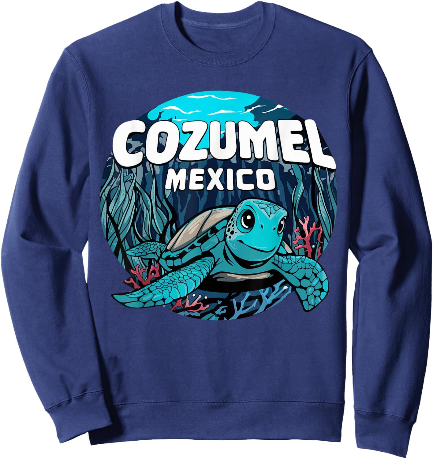 Cozumel Sea Turtle Sweatshirt - Sweatshirt | Navy