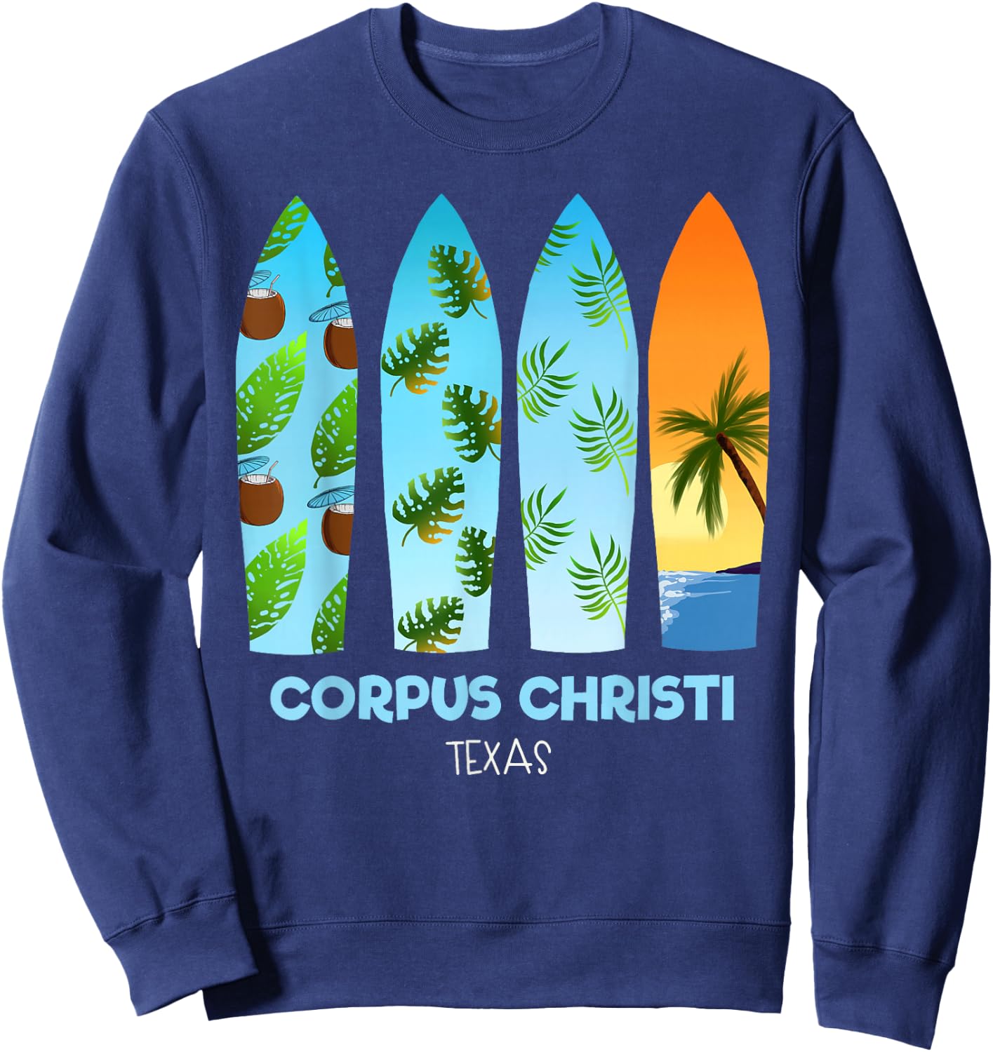 Corpus Christi Texas Sweatshirt - Sweatshirt | Navy