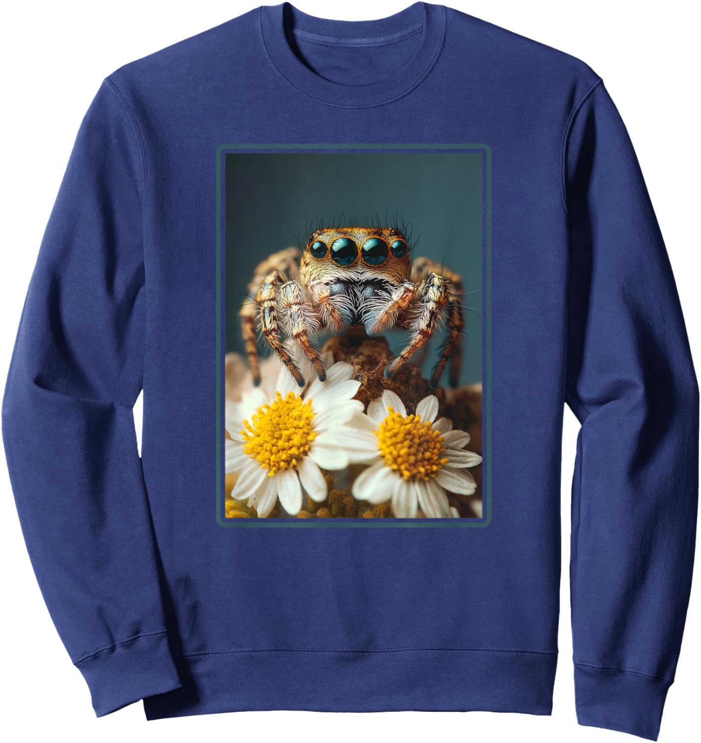 Jumping Spiders Jumping Spider Sweatshirt - Sweatshirt | Navy