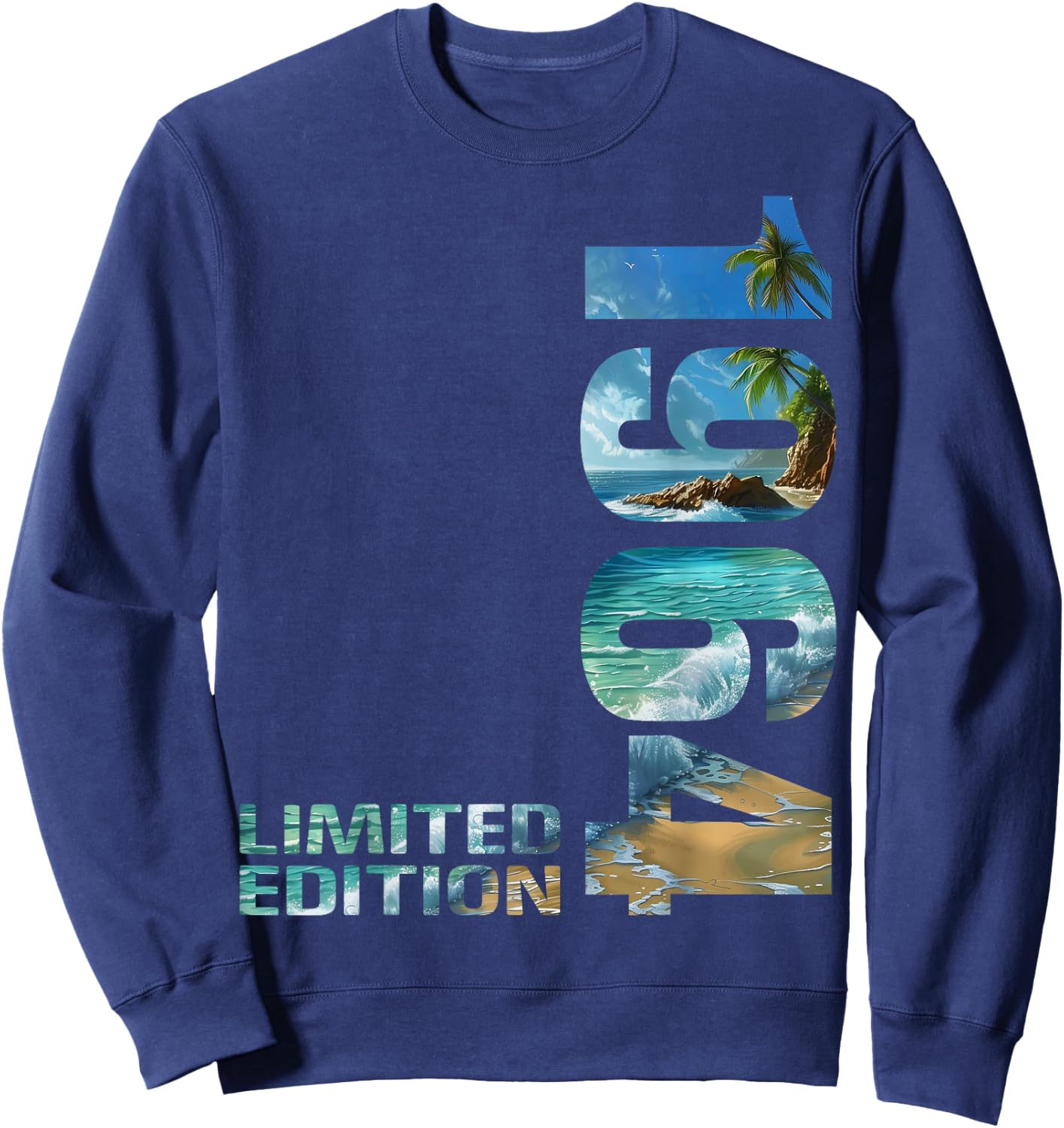 61th Birthday 1964 Limited Edition 61 Man Woman Sweatshirt - Sweatshirt | Navy