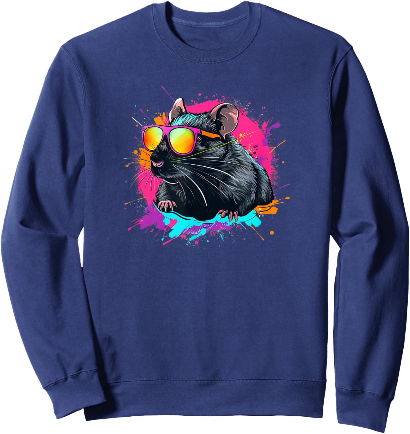 Retro Vintage Pet Rat Lover Sweatshirt - Sweatshirt | Navy