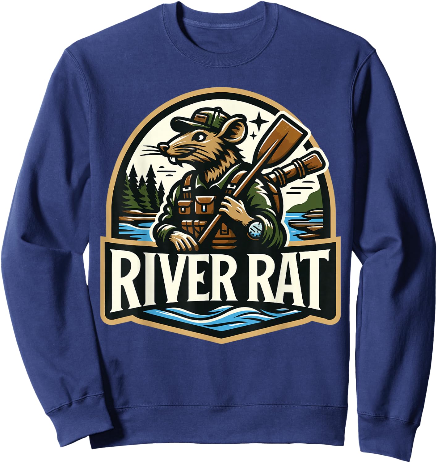 River Rat, River Life, River Adventures, River Rat Sweatshirt - Sweatshirt | Navy