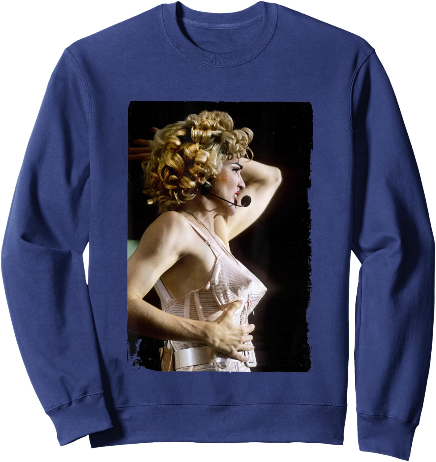 Madonna Live At Wembley 1990 By Stephen Wright Sweatshirt - Sweatshirt | Navy