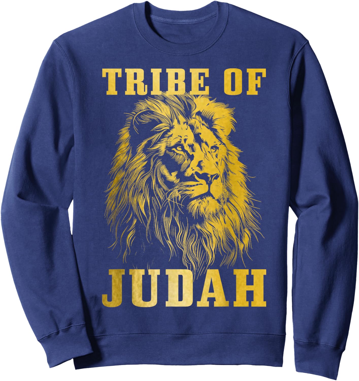 Lion Of Judah Tribe Hebrew Israelite Christian Jewish YHWH Sweatshirt - Sweatshirt | Navy