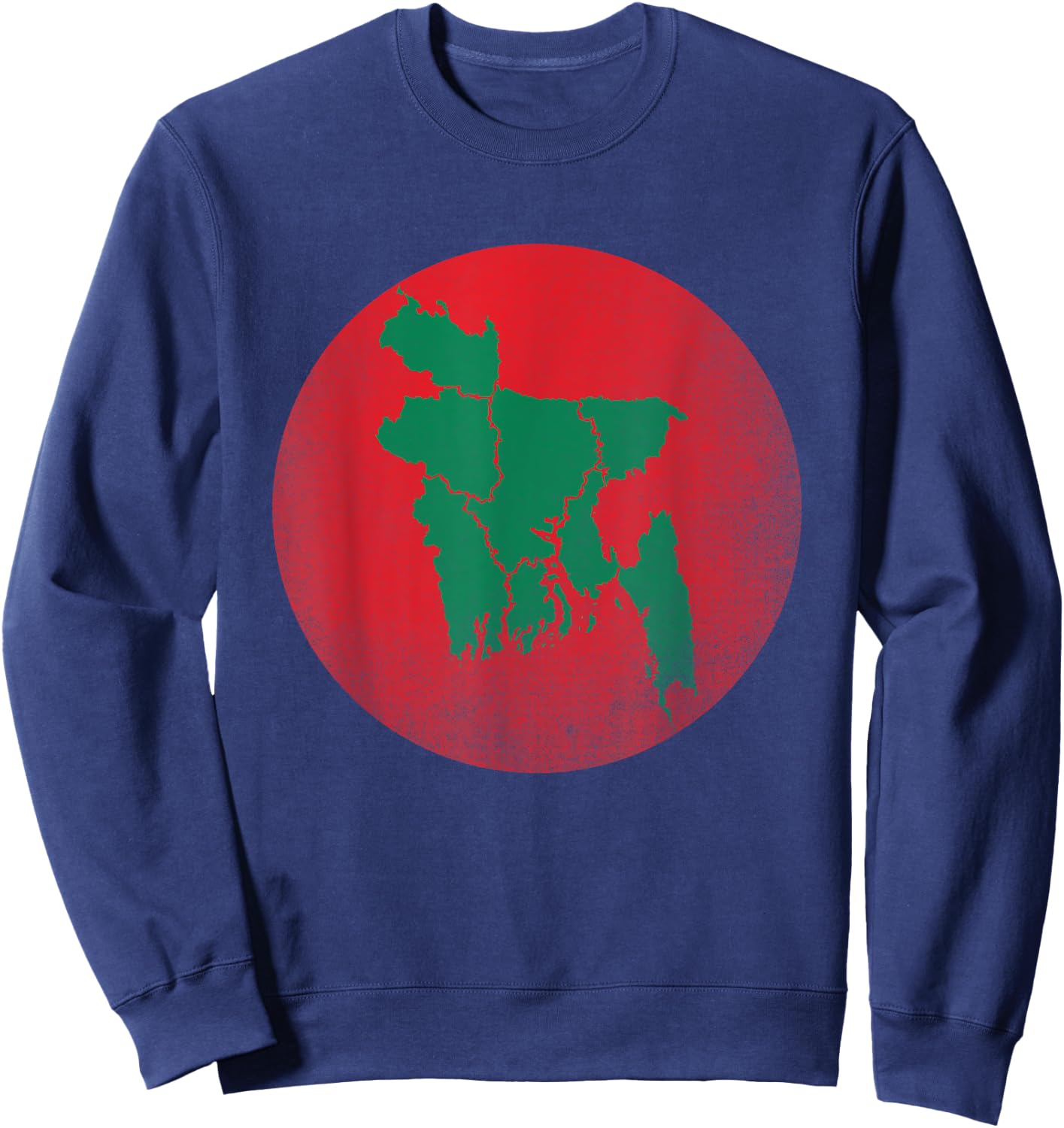 American Grown Bangladeshi Roots Bangladesh Vintage Flag Sweatshirt - Sweatshirt | Navy