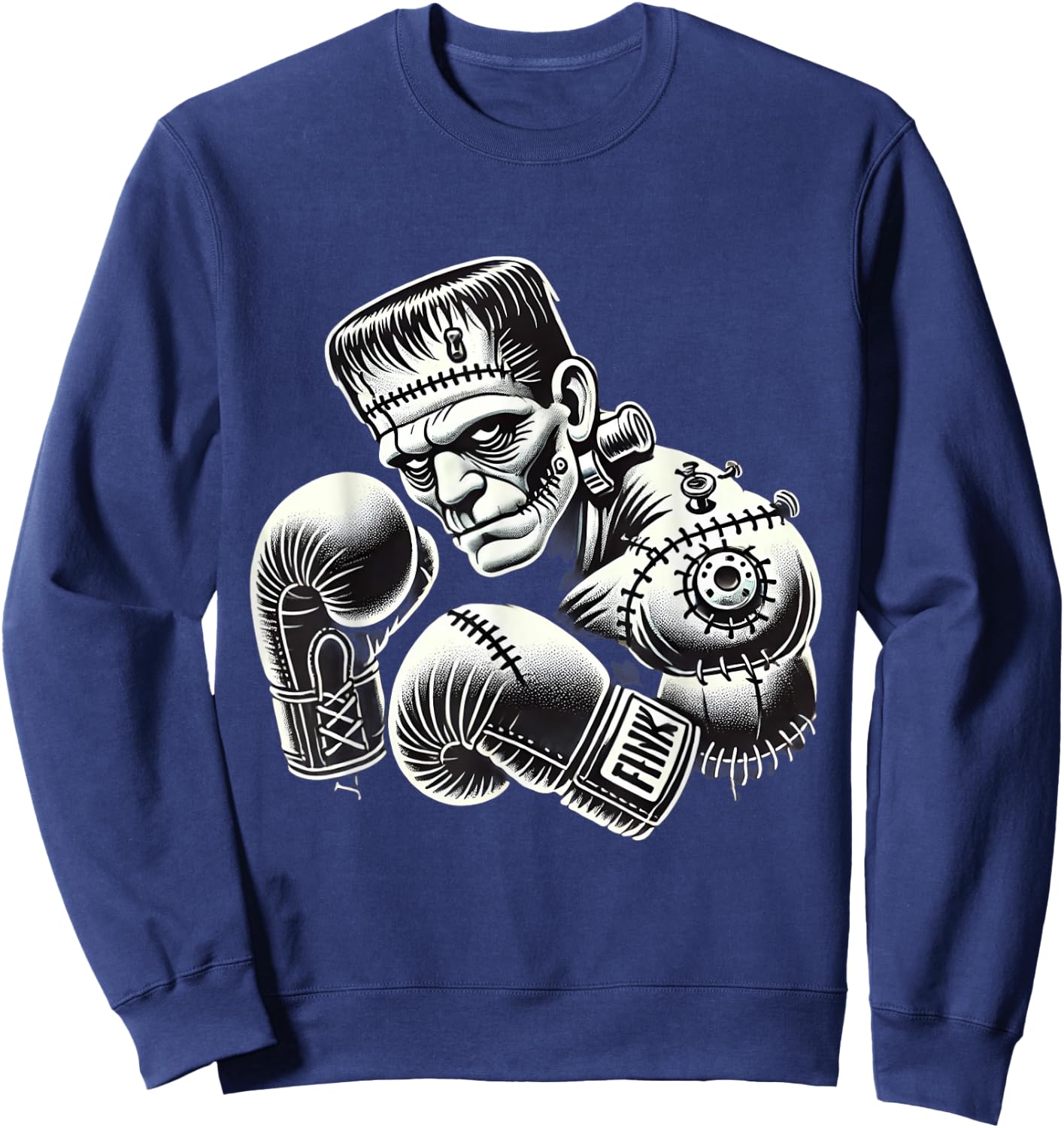 Frankenstein Boxer Funny Halloween Costume Sports Box Boxing Sweatshirt - Sweatshirt | Navy