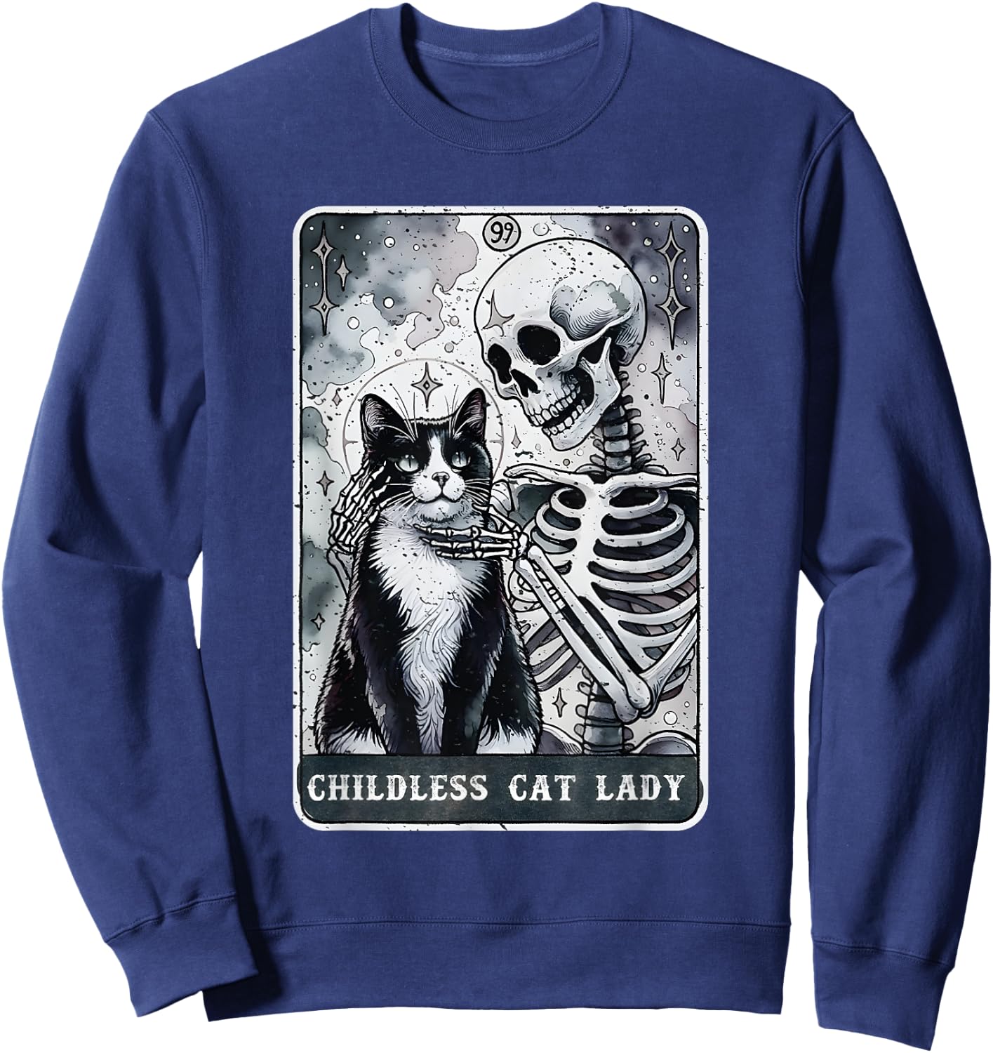 This Childless Cat Lady, Ladies is Voting Kamala Sweatshirt - Sweatshirt | Navy
