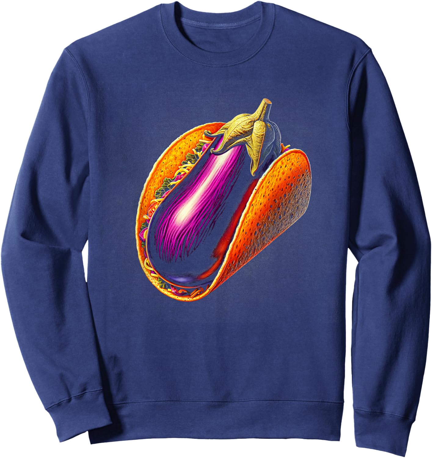 Eggplant Taco Sweatshirt - Sweatshirt | Navy